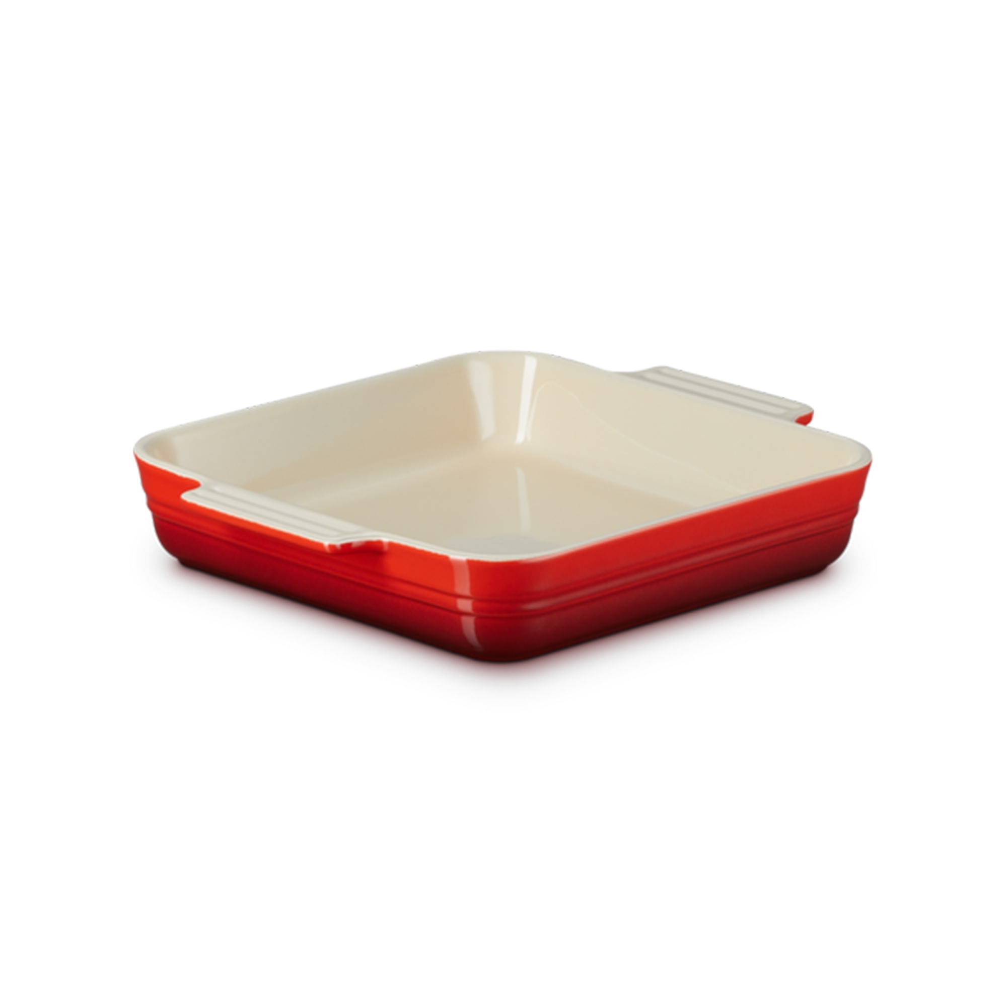 Le Creuset - 3-teiliges Set - Sauteuse Signature, runder Topflappen, quad. Auflaufform klassik