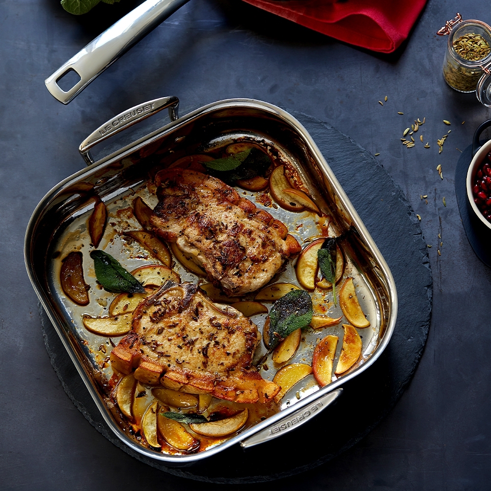 Le Creuset - 3-ply Bratreine quadratisch 26 cm Le Creuset - 3-ply Bratreine quadratisch 26 cm