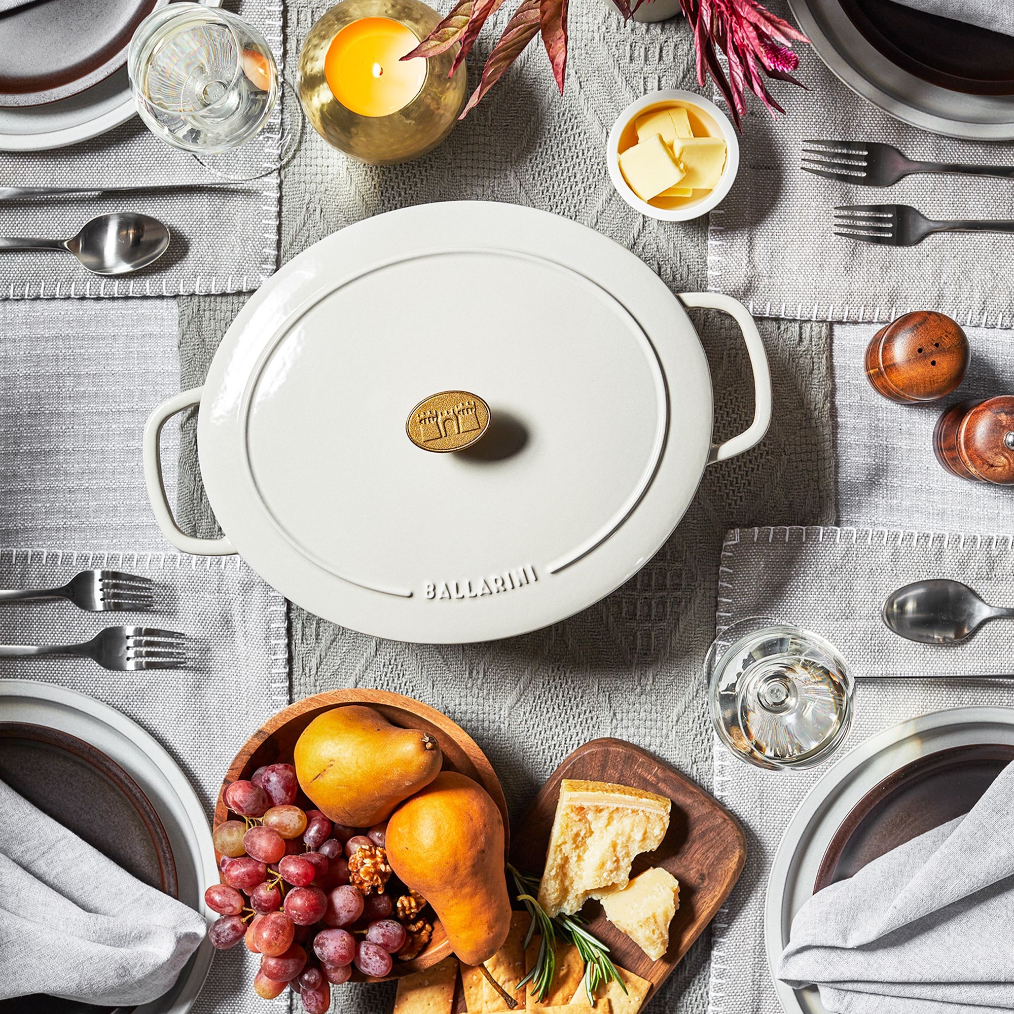 BALLARINI - Cocotte | Bellamonte | oval | 37 cm | Ivory BALLARINI - Cocotte | Bellamonte | oval | 37 cm | Ivory