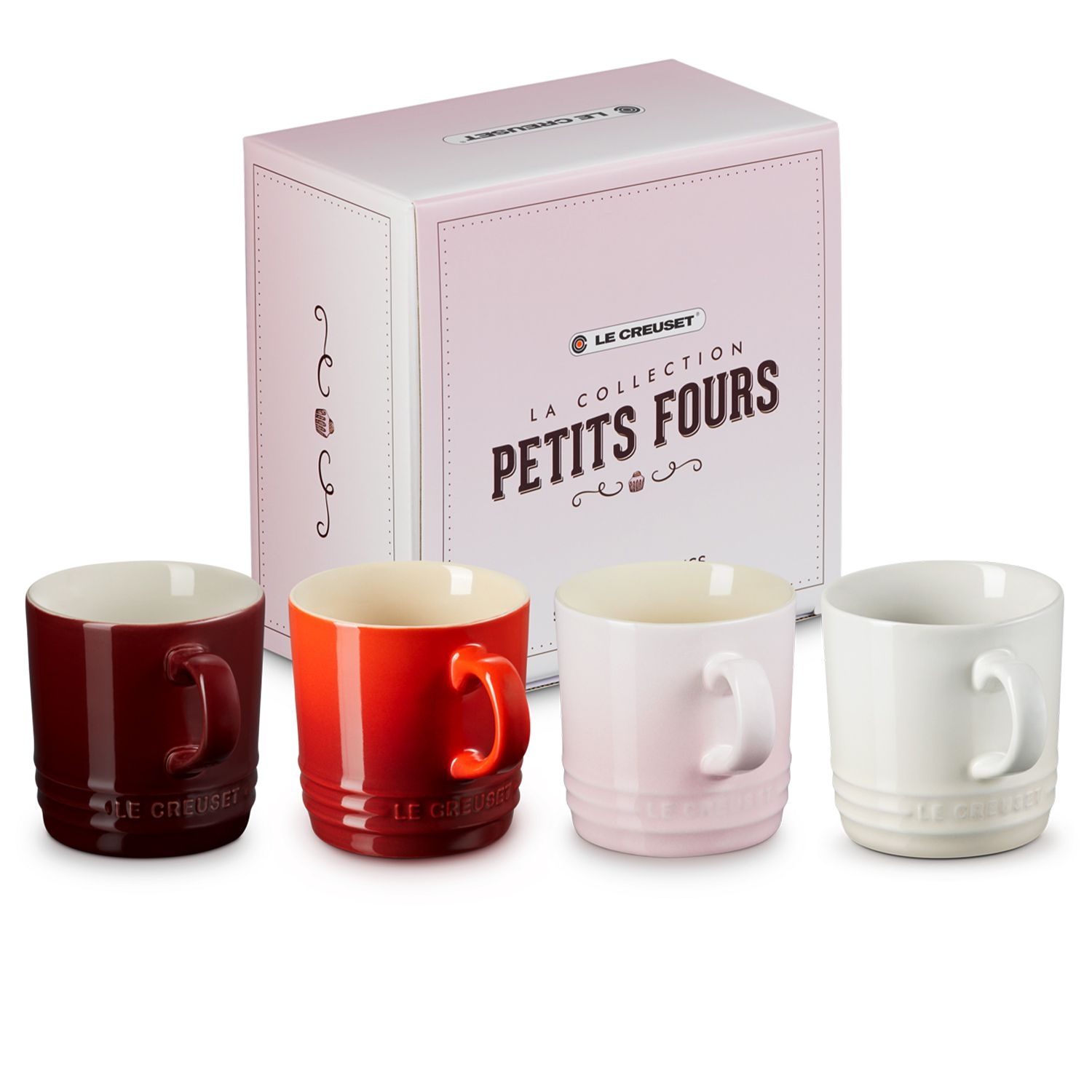 Le Creuset - Set of 4 Mug 350 ml - Petits Fours Le Creuset - Set of 4 Mug 350 ml - Petits Fours