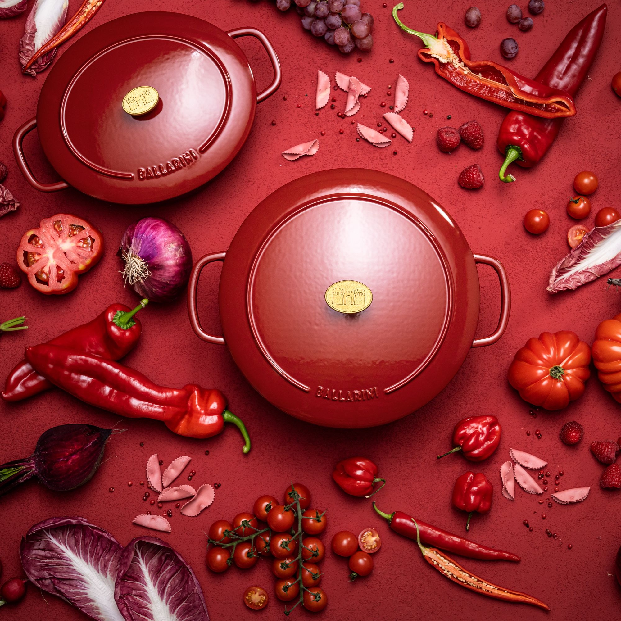 BALLARINI - Cocotte | Bellamonte | rund | 28 cm | Rot