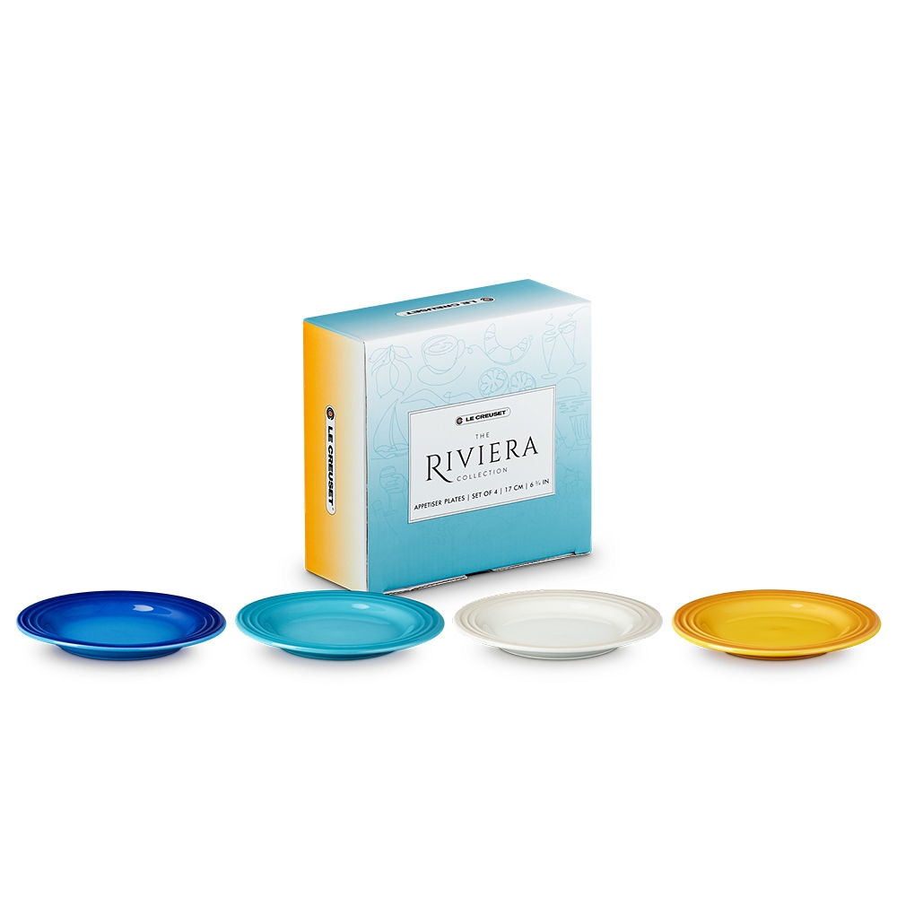 Le Creuset - Set of 4 Tea Plates - Rivera Collection