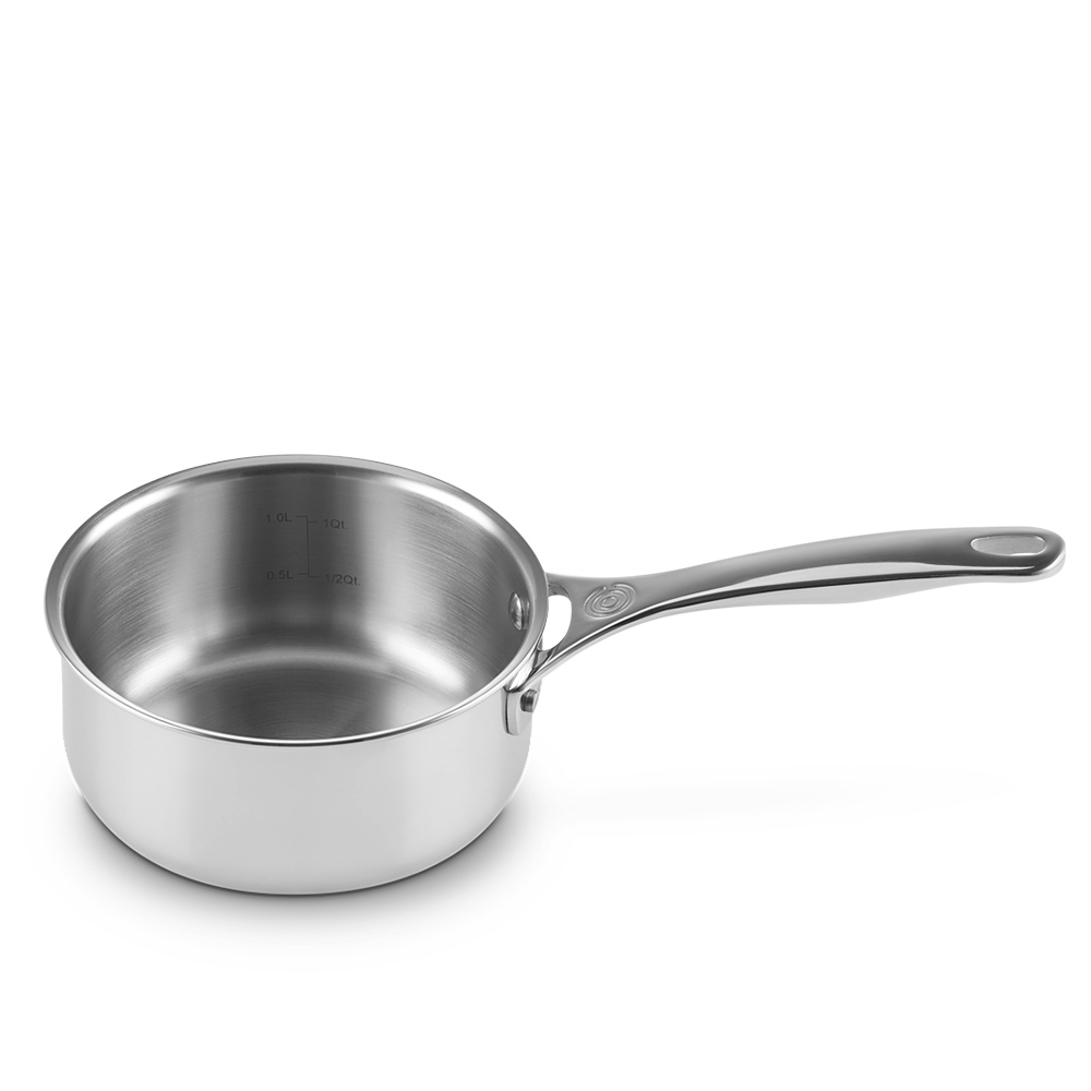 Le Creuset - 3-ply Plus Saucepan 16 cm - A cornerstone of kitchens, the Saucepan is as beautiful as it is functional.