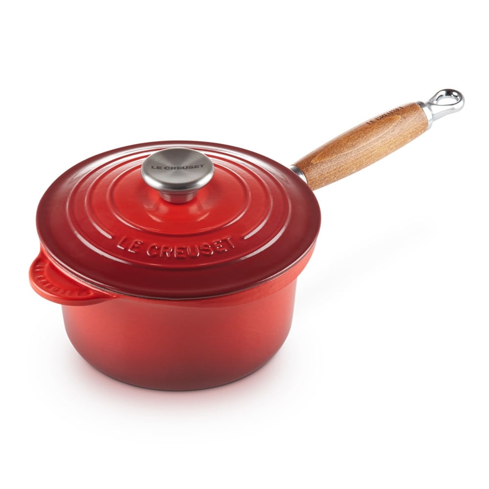 Le Creuset - Stielkasserole Holzgriff 18 cm Le Creuset - Stielkasserole Holzgriff 18 cm