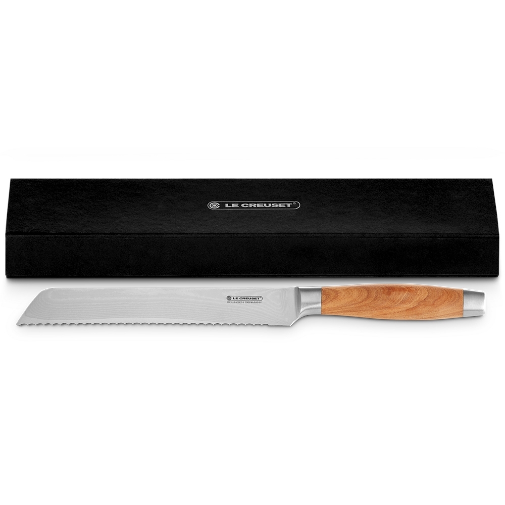 Le Creuset - Bread Knife Olive Wood Handle Le Creuset - Bread Knife Olive Wood Handle