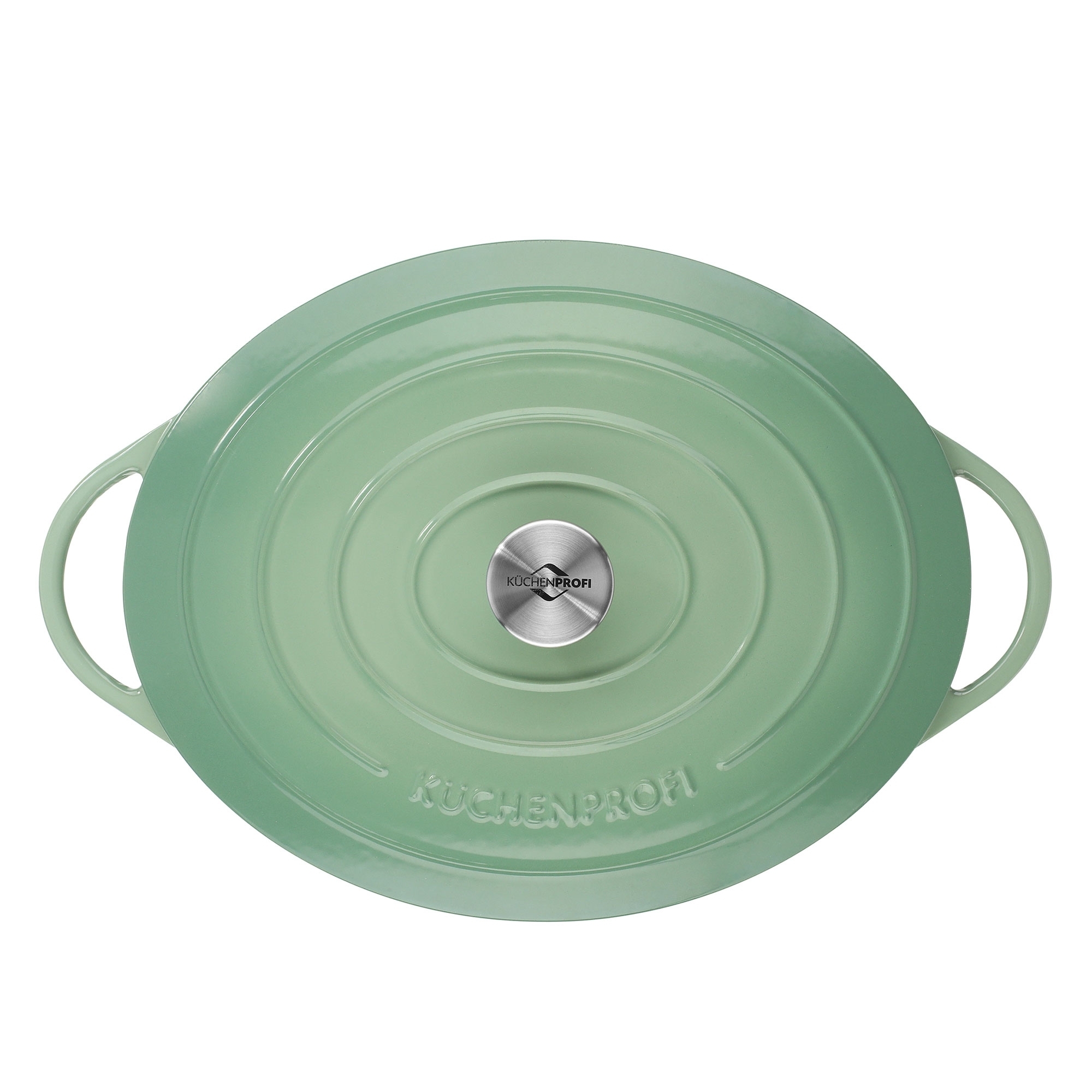 Oval mint KÜCHENPROFI casserole dish with lid