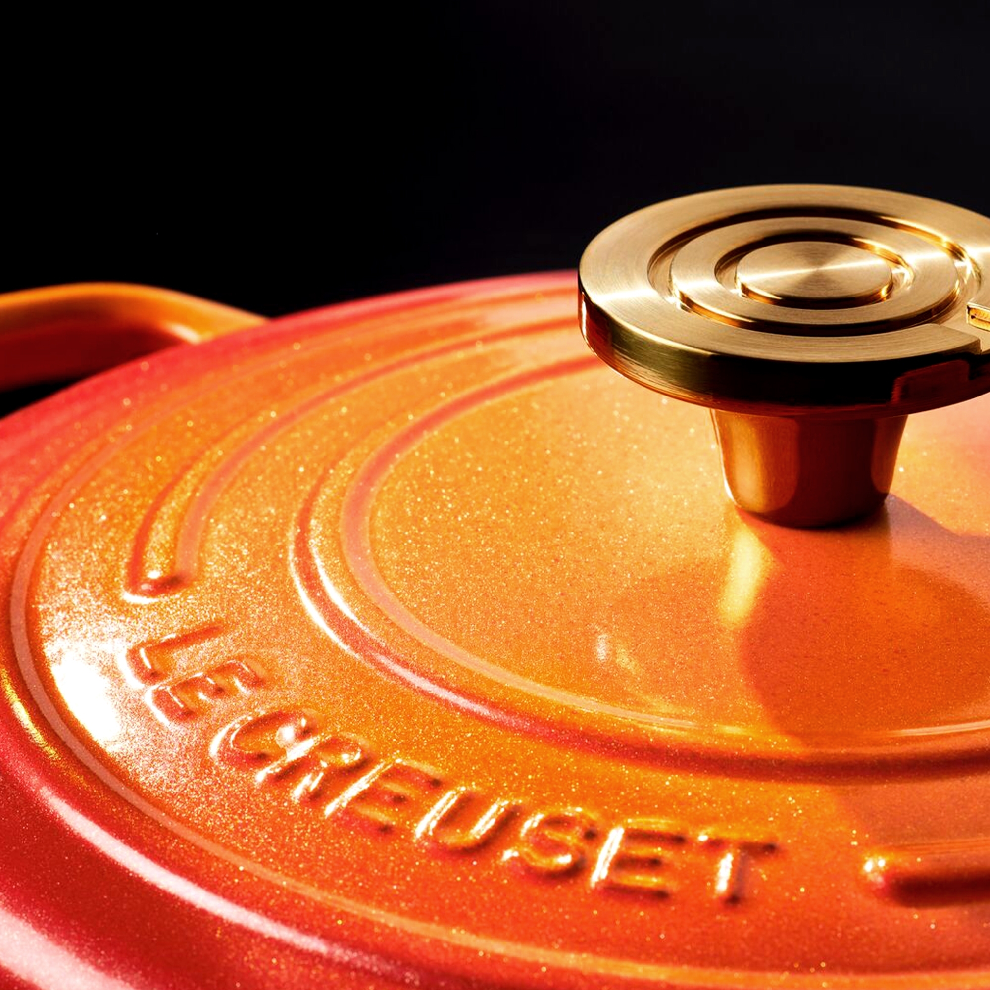 Le Creuset - Signature Gourmet-Profitopf 30 cm - FLAMME DORÉE Le Creuset - Signature Gourmet-Profitopf 30 cm - FLAMME DORÉE