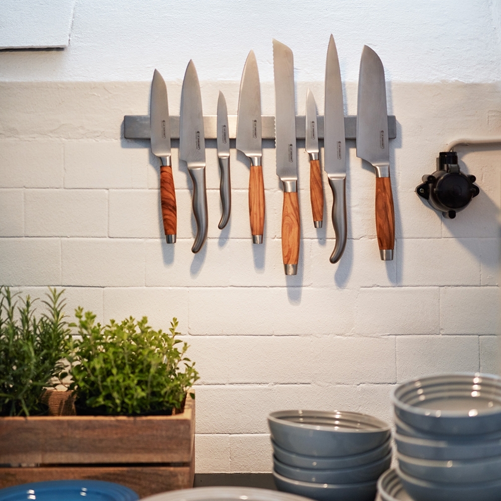 Le Creuset - Santoku Knife 13 cm Olive Wood Handle