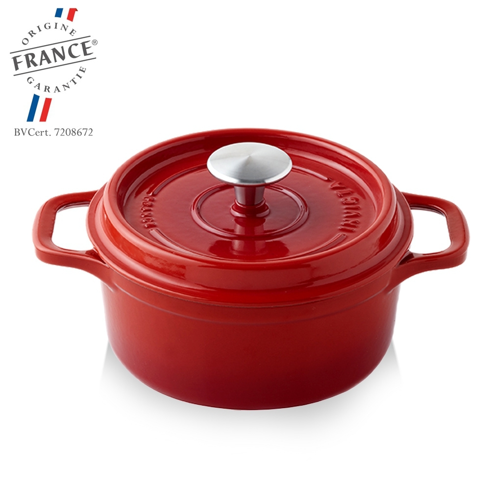 Invicta - Round Casserole - Cast Iron Rubis