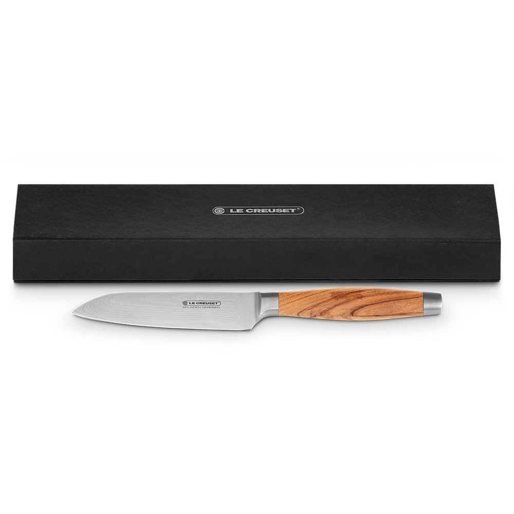 Le Creuset - Santoku Knife 13 cm Olive Wood Handle