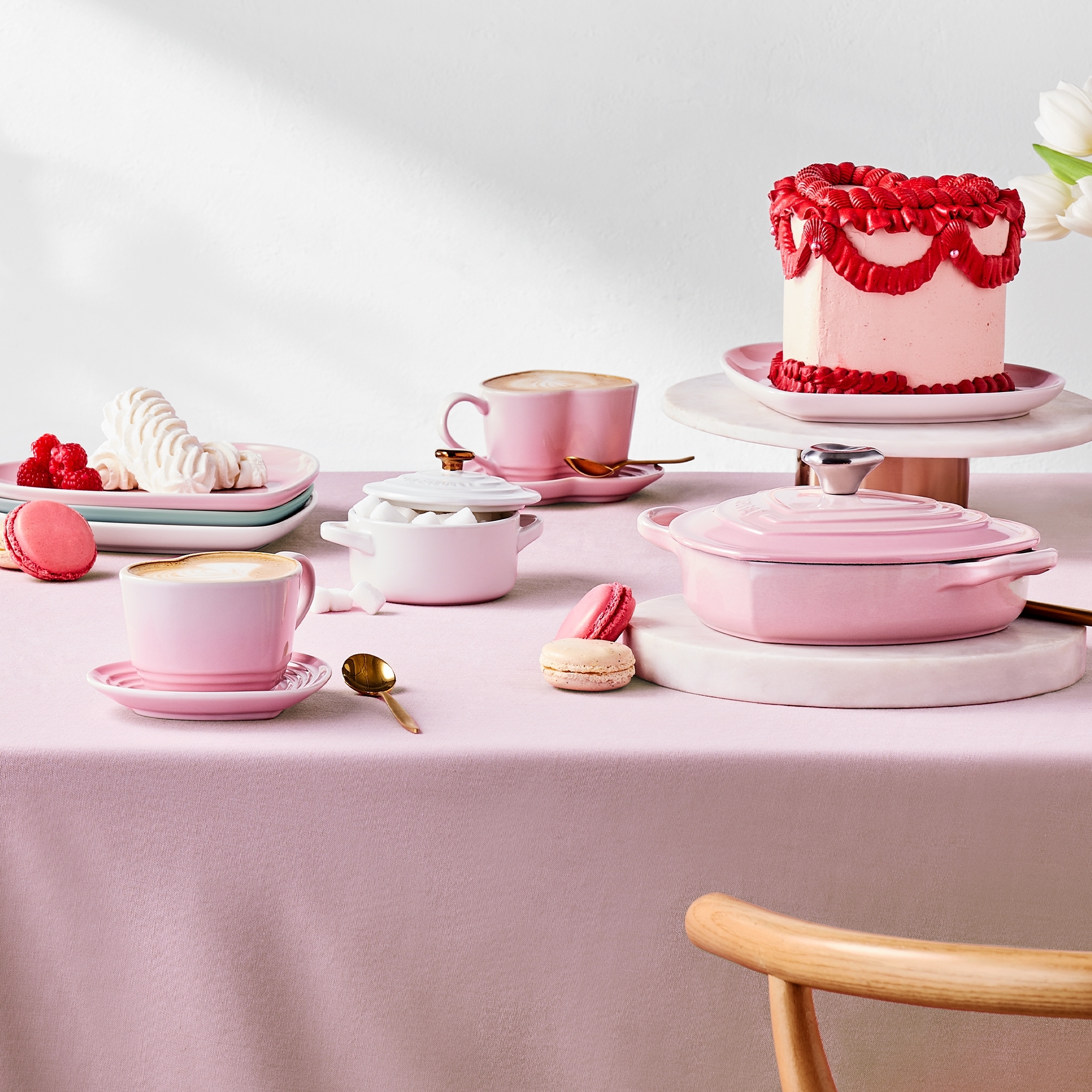 Le Creuset - Herz Gourmet-Profitopf mit Herzknopf - 20 cm Le Creuset - Herz Gourmet-Profitopf mit Herzknopf - 20 cm