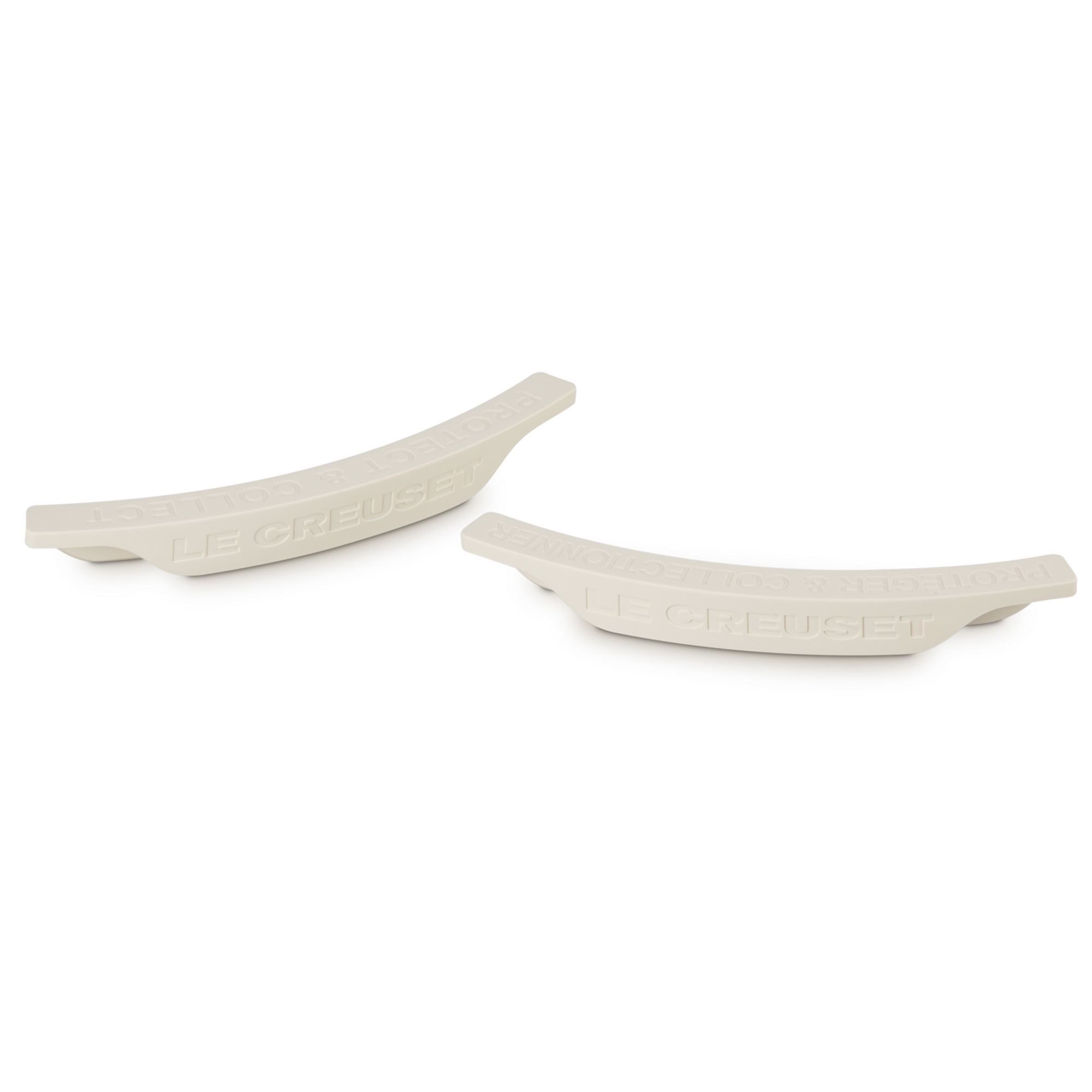 Le Creuset - Set of 2 silicone stacking protectors - Meringue