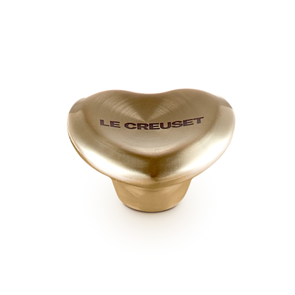 Le Creuset - Heart Light Gold Knob 4,7 cm - Signature Collection Le Creuset - Heart Light Gold Knob 4,7 cm - Signature Collection