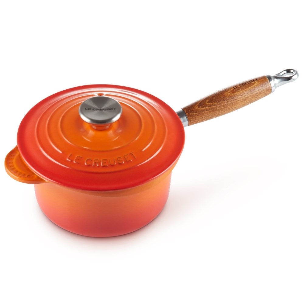 Le Creuset - Stielkasserole Holzgriff 18 cm Le Creuset - Stielkasserole Holzgriff 18 cm