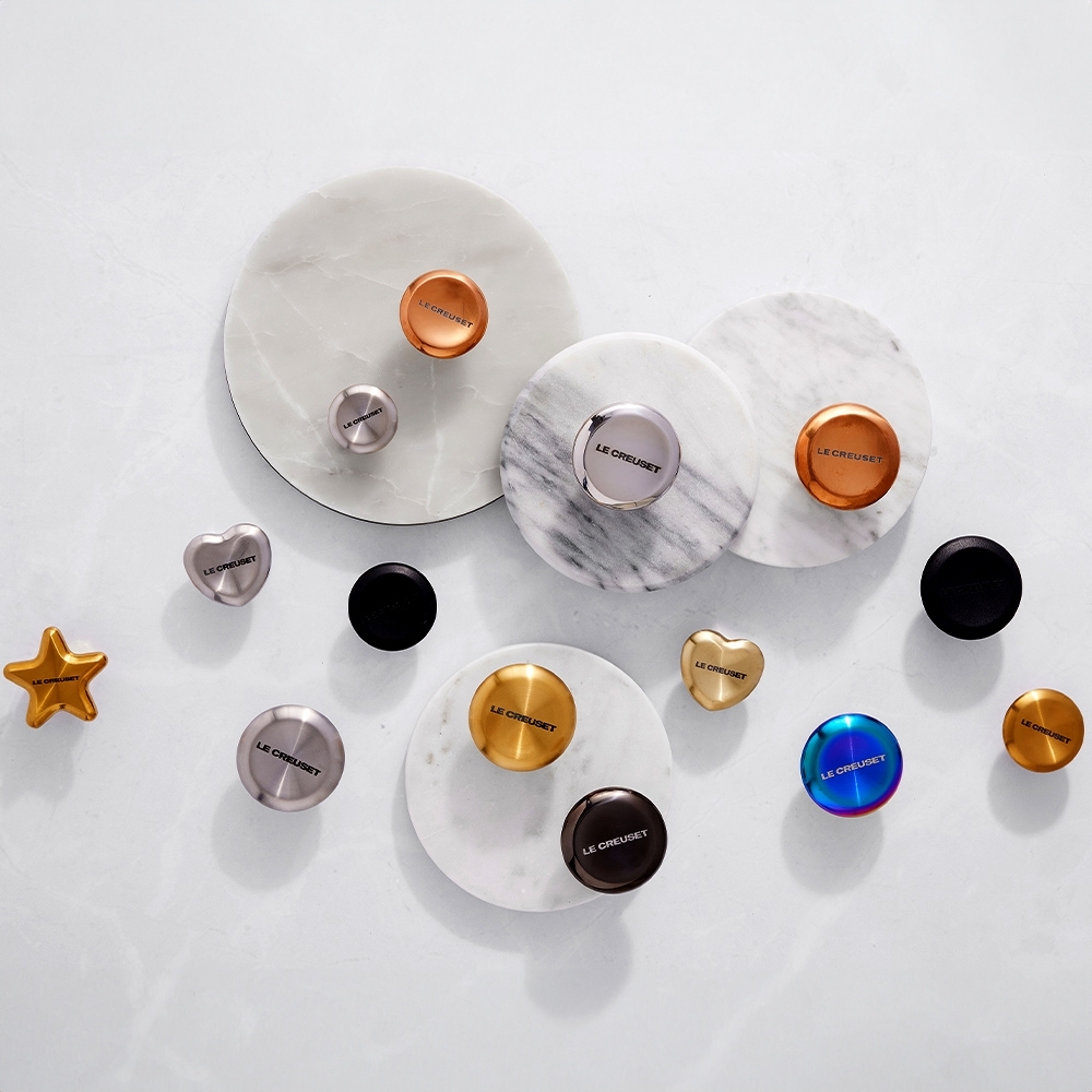 Le Creuset - Heart Stainless Steel Knob 4,7 cm - Signature Collection Le Creuset - Heart Stainless Steel Knob 4,7 cm - Signature Collection