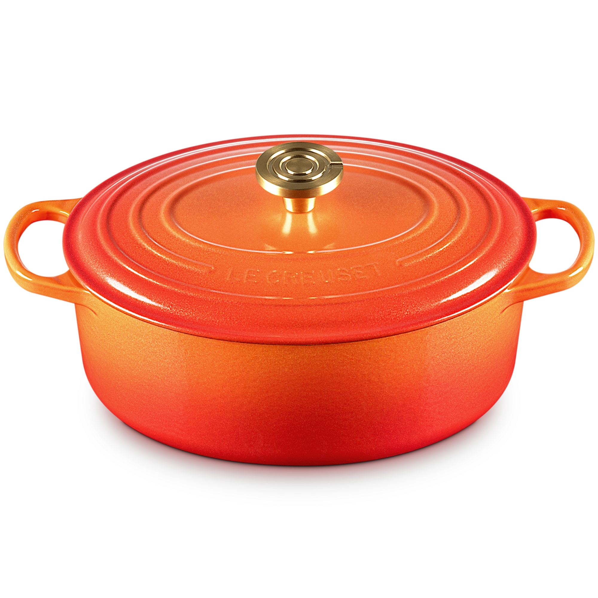 Le Creuset - Signature Bräter Oval 29 cm - FLAMME DORÉE Le Creuset - Signature Bräter Oval 29 cm - FLAMME DORÉE