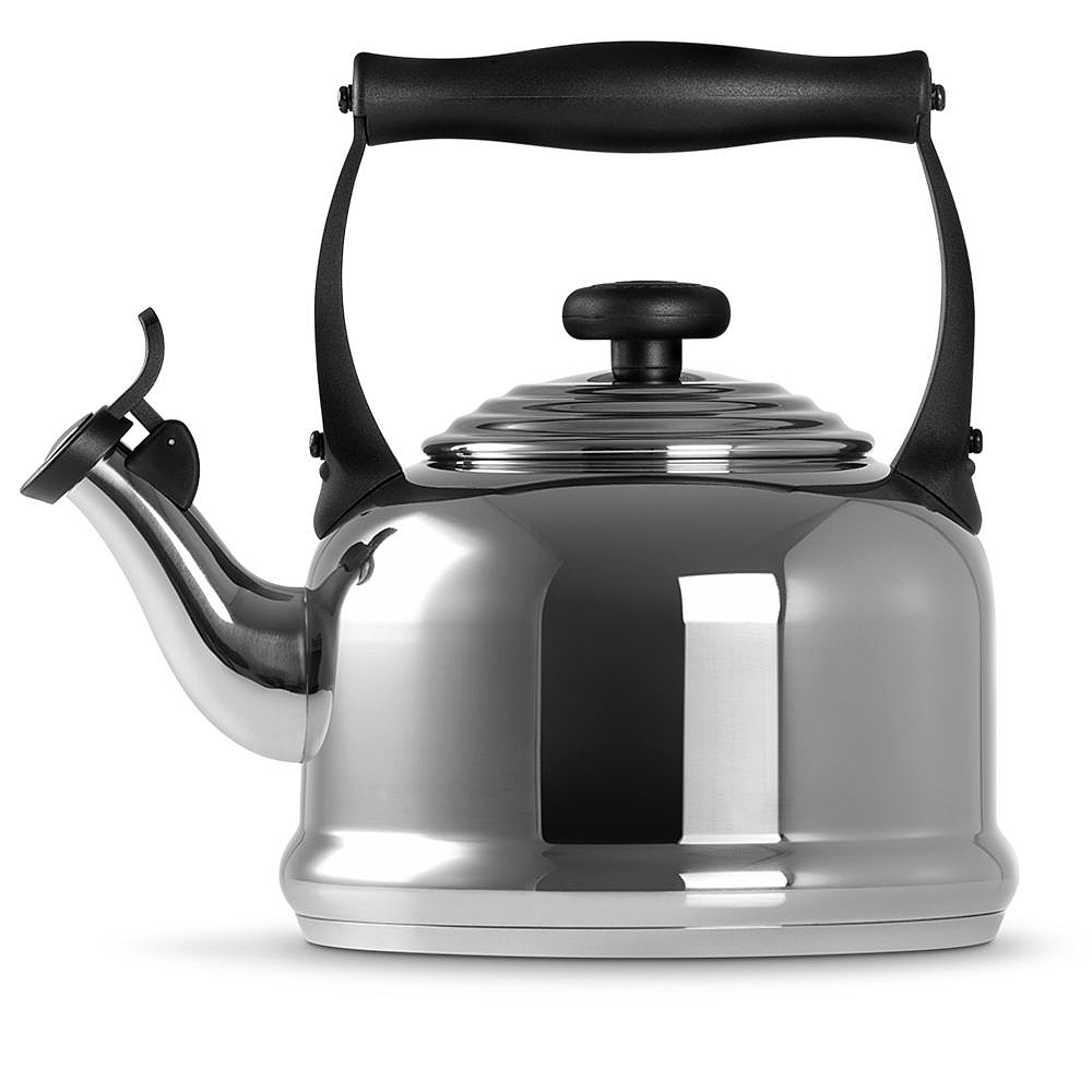 Tea Kettle-2.1 Quart Stove Top Whistling Teapot - Silver Stainless Steel  Teakettle with Cool Touch Ergonomic Handle,for Tea, Coffee, Milk