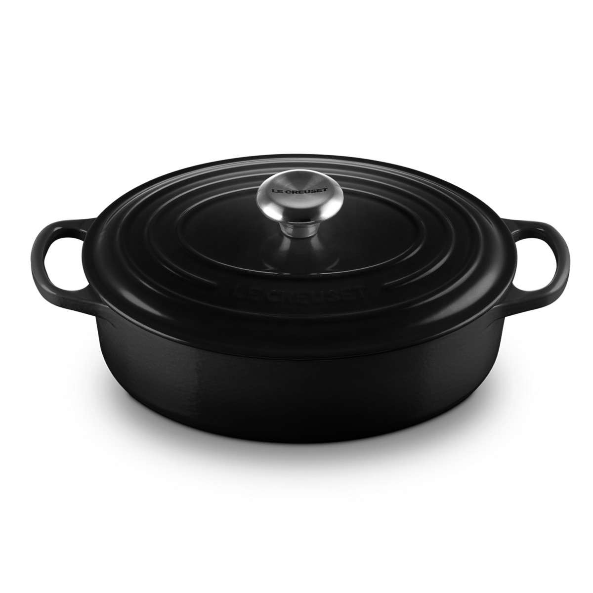 Le Creuset - Signature Gourmet-Bräter oval 27 cm - Schwarz Le Creuset - Signature Gourmet-Bräter oval 27 cm - Schwarz