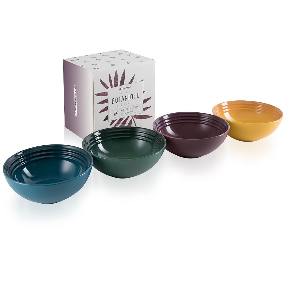 Le Creuset - Set of 4 cereal bowls - Botanique Collection