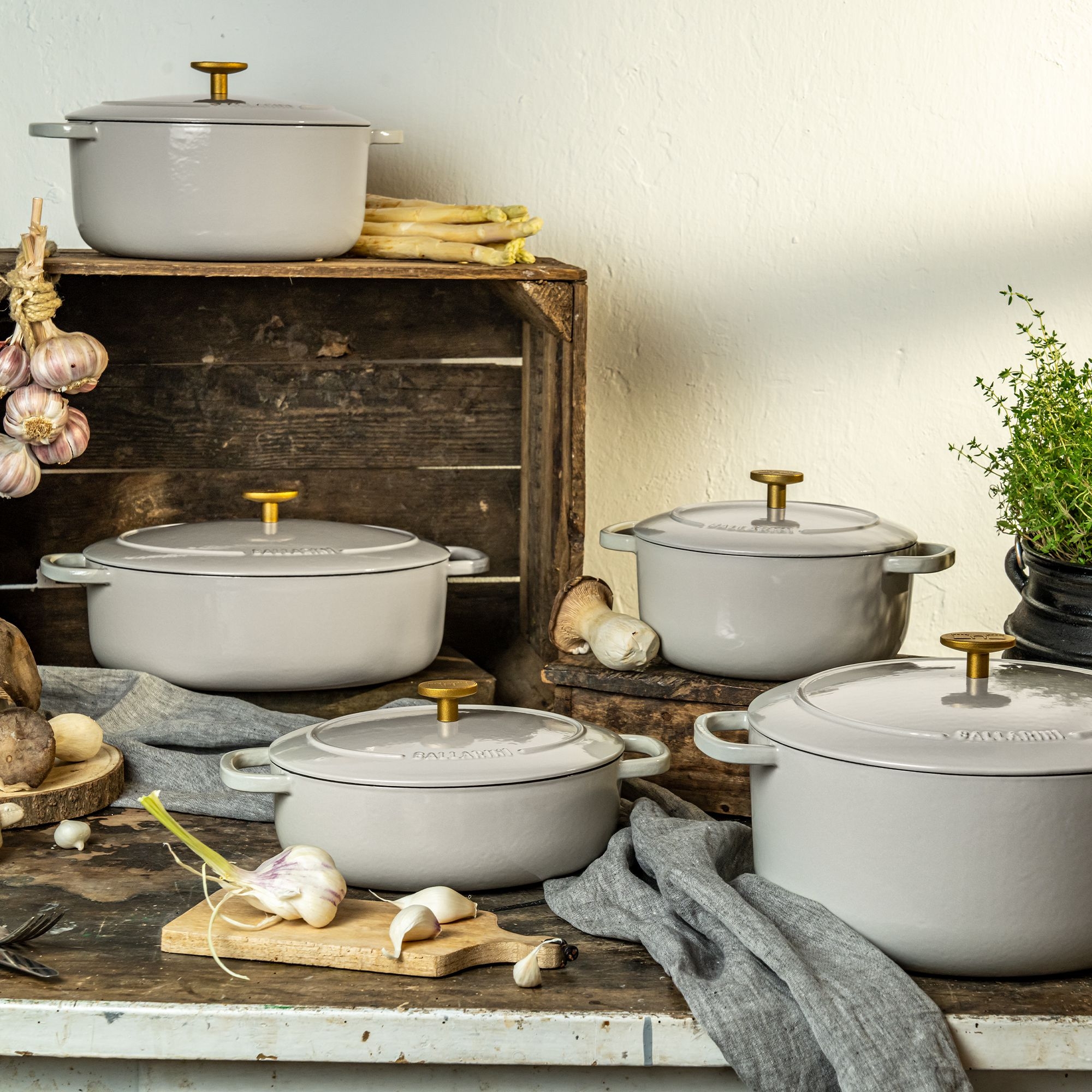 BALLARINI - Cocotte | Bellamonte | oval | 31 cm | Elfenbein