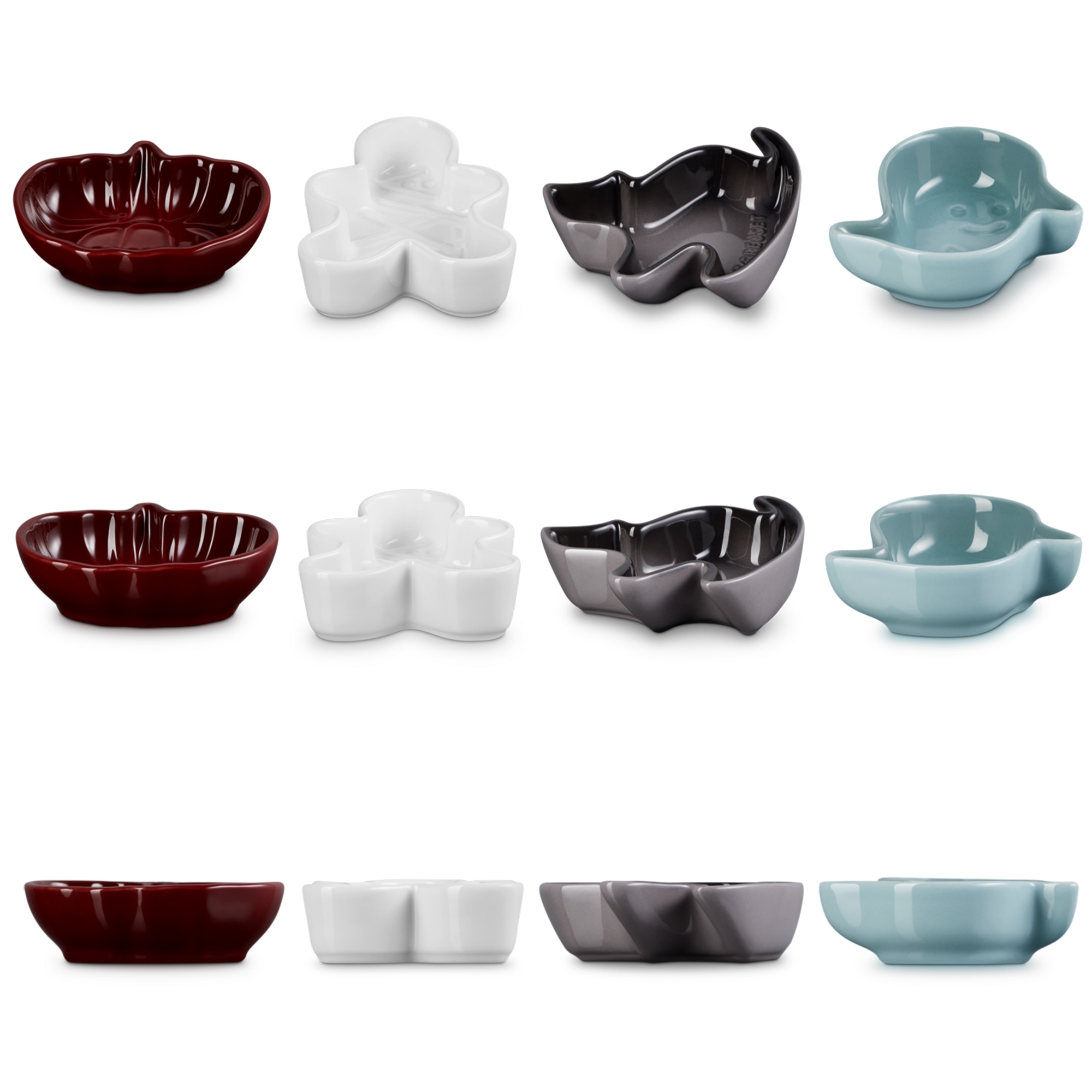 Le Creuset - Stoneware Set of 4 Mini Halloween Dishes Le Creuset - Stoneware Set of 4 Mini Halloween Dishes