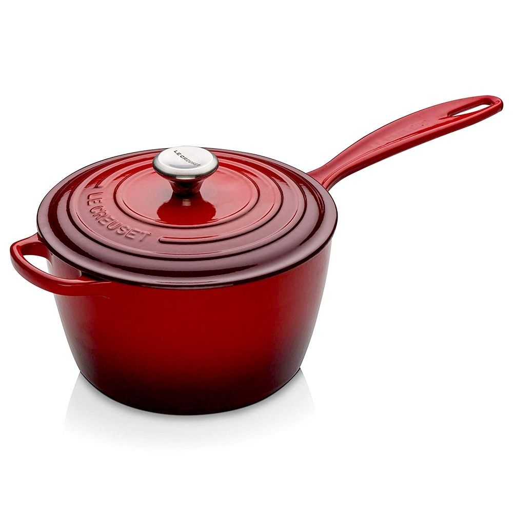 Le Creuset - Stielkasserolle 16 cm - 1,5 L  - Ofenrot Le Creuset - Stielkasserolle 16 cm - 1,5 L  - Ofenrot