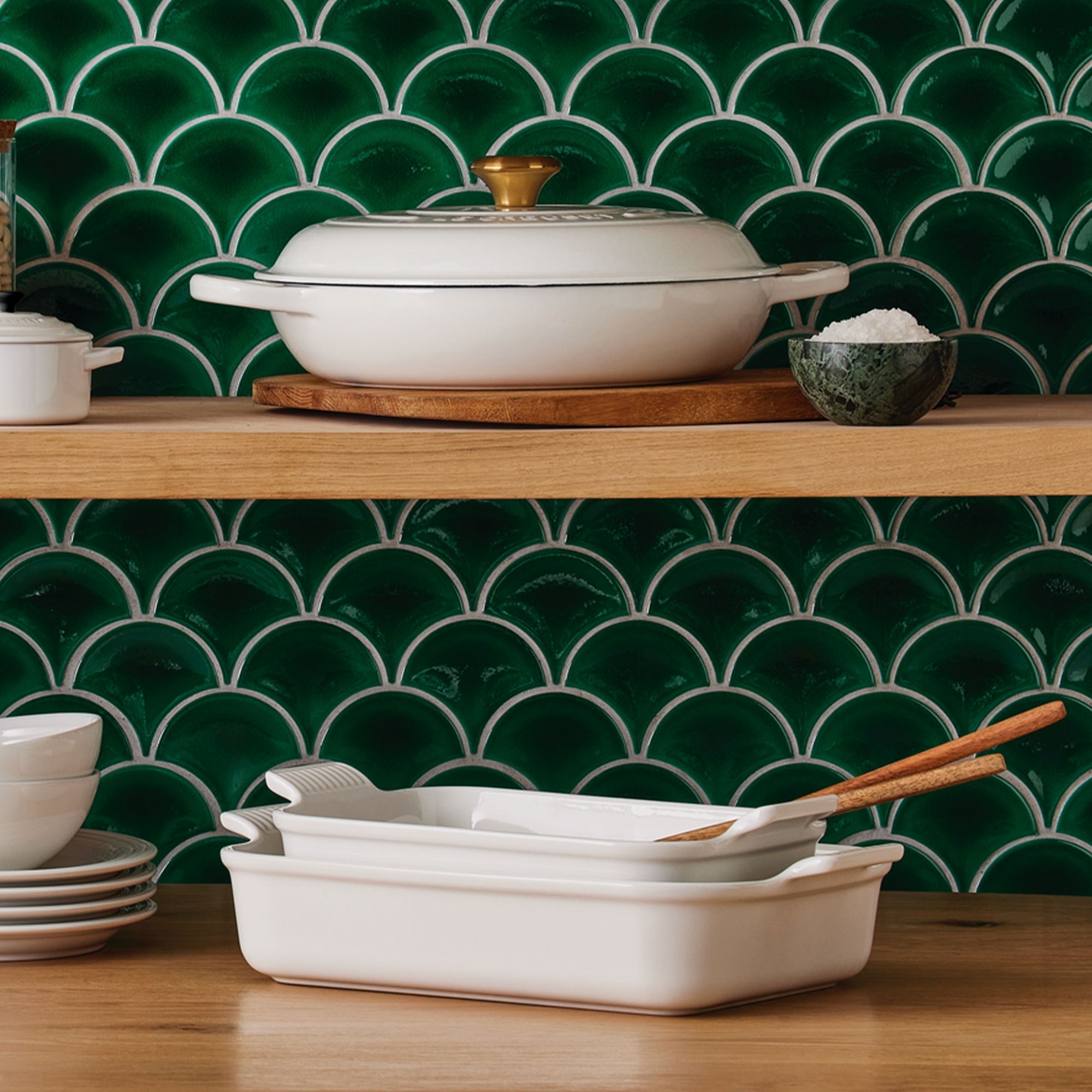 Le Creuset - Signature Gourmet-Profitopf 30 cm - Innen Weiß Le Creuset - Signature Gourmet-Profitopf 30 cm - Innen Weiß