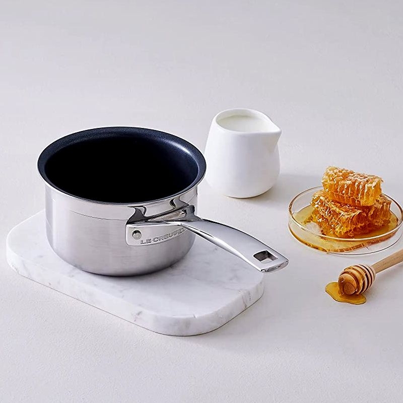Le Creuset - 3-ply  Milk Pan, Non-Stick Le Creuset - 3-ply  Milk Pan, Non-Stick