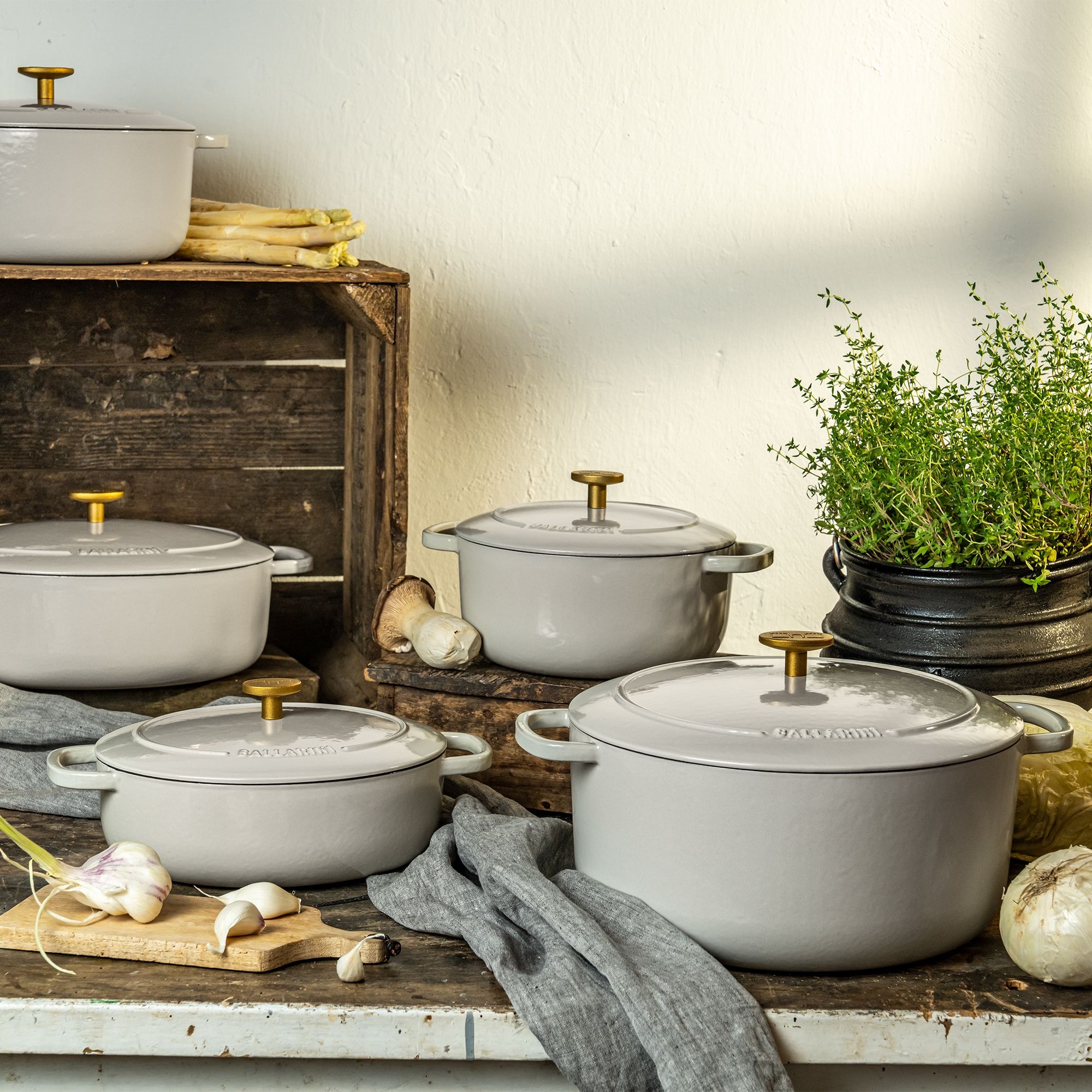 BALLARINI - Cocotte | Bellamonte | round | 28 cm |Ivory