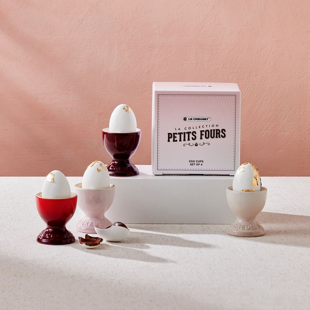 Le Creuset - Set of 4 egg cups - Petits Fours Le Creuset - Set of 4 egg cups - Petits Fours