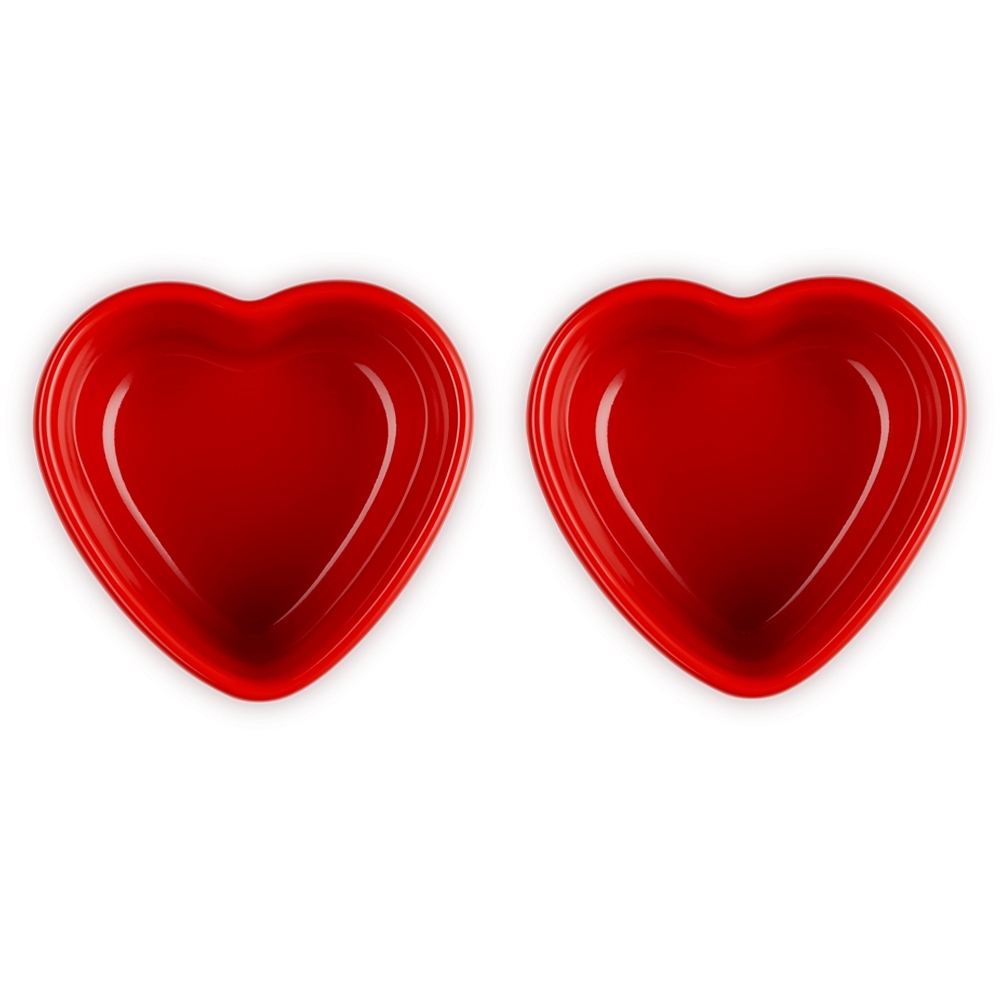 Le Creuset - Heart ramekins set of 2 - 11 cm Le Creuset - Heart ramekins set of 2 - 11 cm
