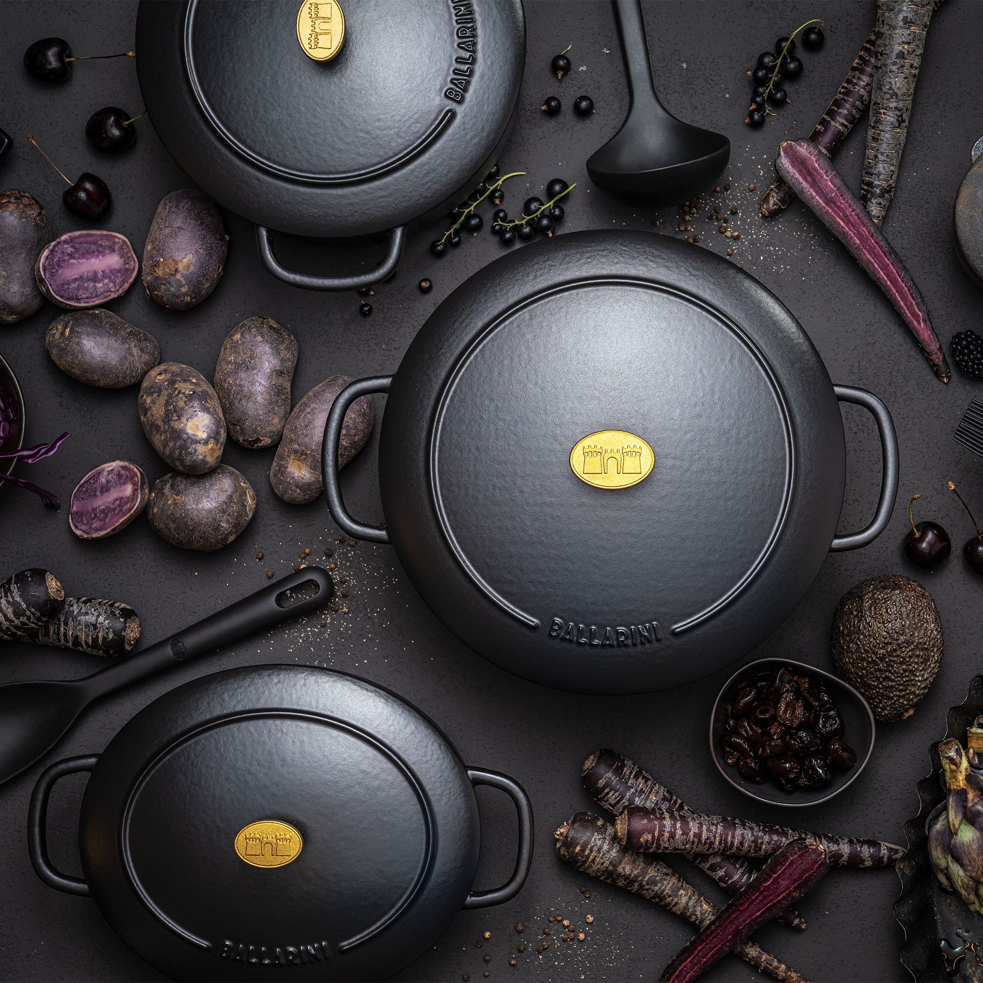 BALLARINI - Cocotte | Bellamonte | oval | 33 cm | Black BALLARINI - Cocotte | Bellamonte | oval | 33 cm | Black