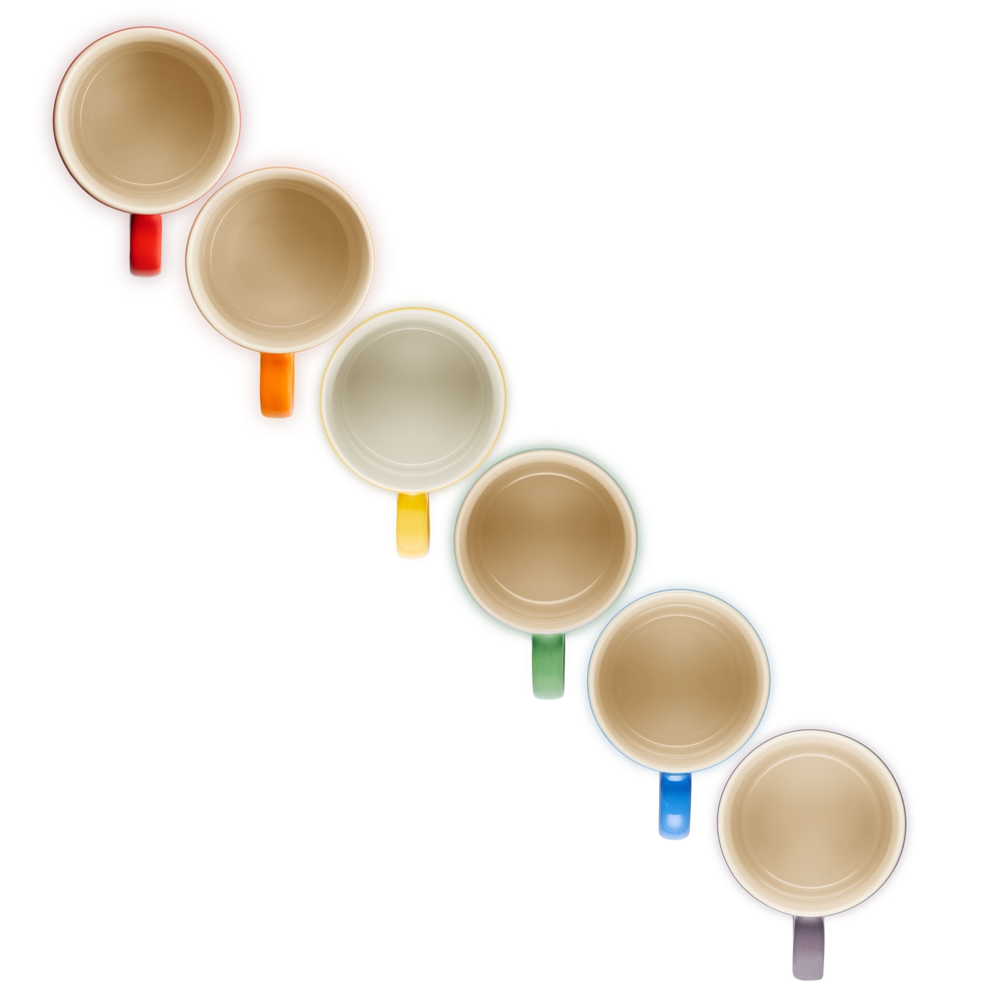Le Creuset - Mug 350 ml - Set of 6 Rainbow Le Creuset - Mug 350 ml - Set of 6 Rainbow