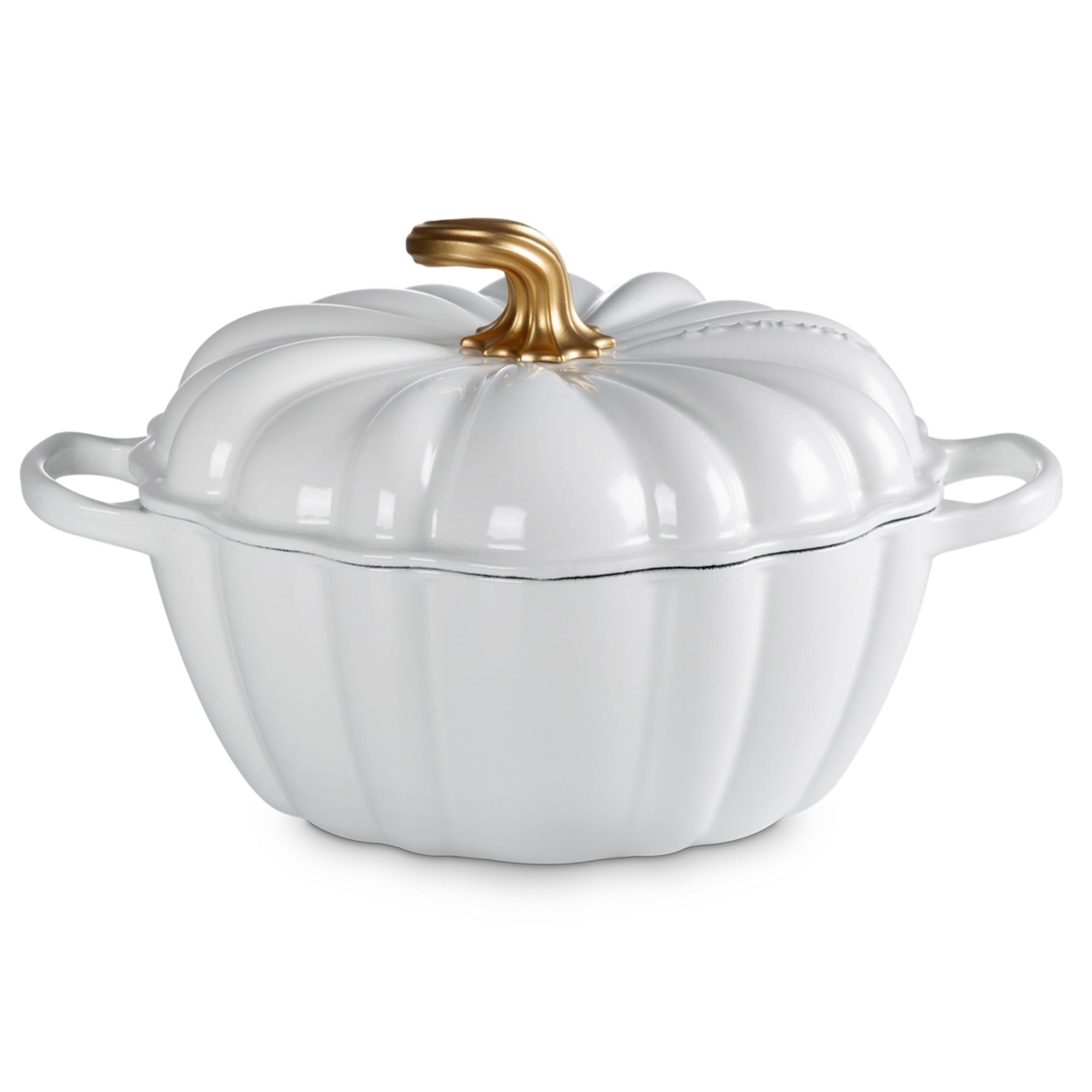 Le Creuset - Cast Iron Pumpkin Casserole 24 cm - White