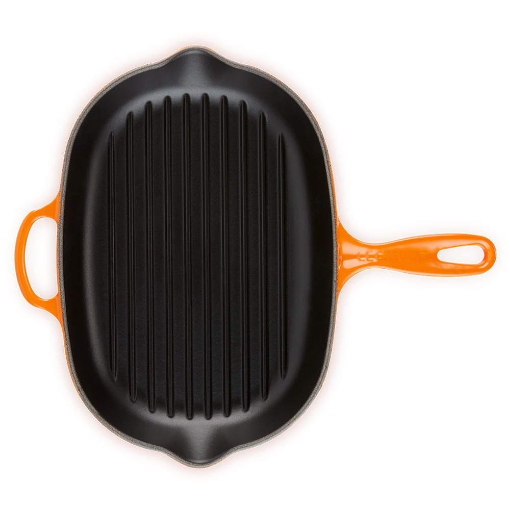 Le Creuset - Signature oval Skillet Grill - Flame