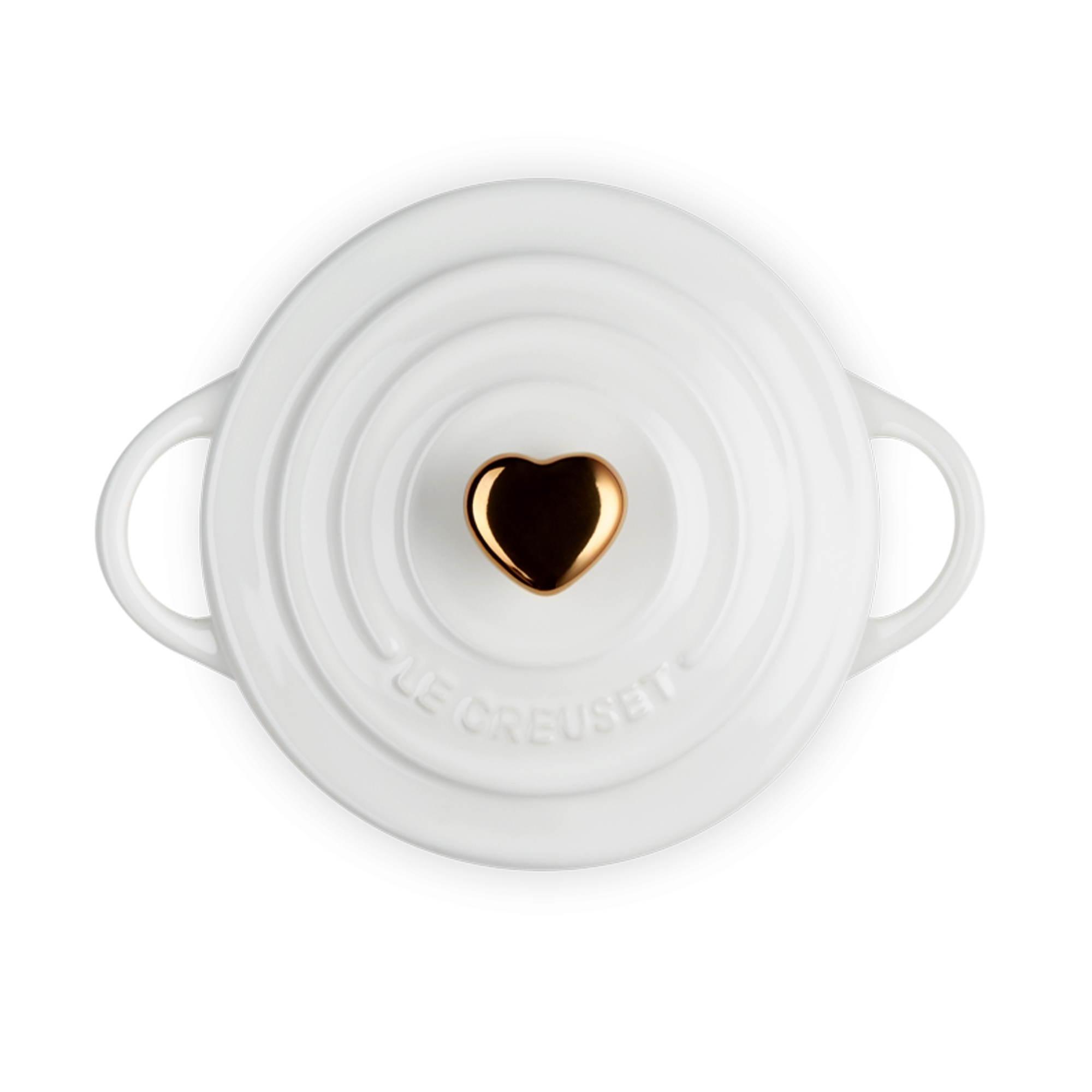 Le Creuset - Mini Cocotte mit goldenem Herzknauf