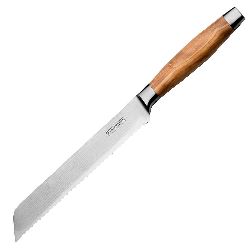 Le Creuset - Bread Knife Olive Wood Handle Le Creuset - Bread Knife Olive Wood Handle