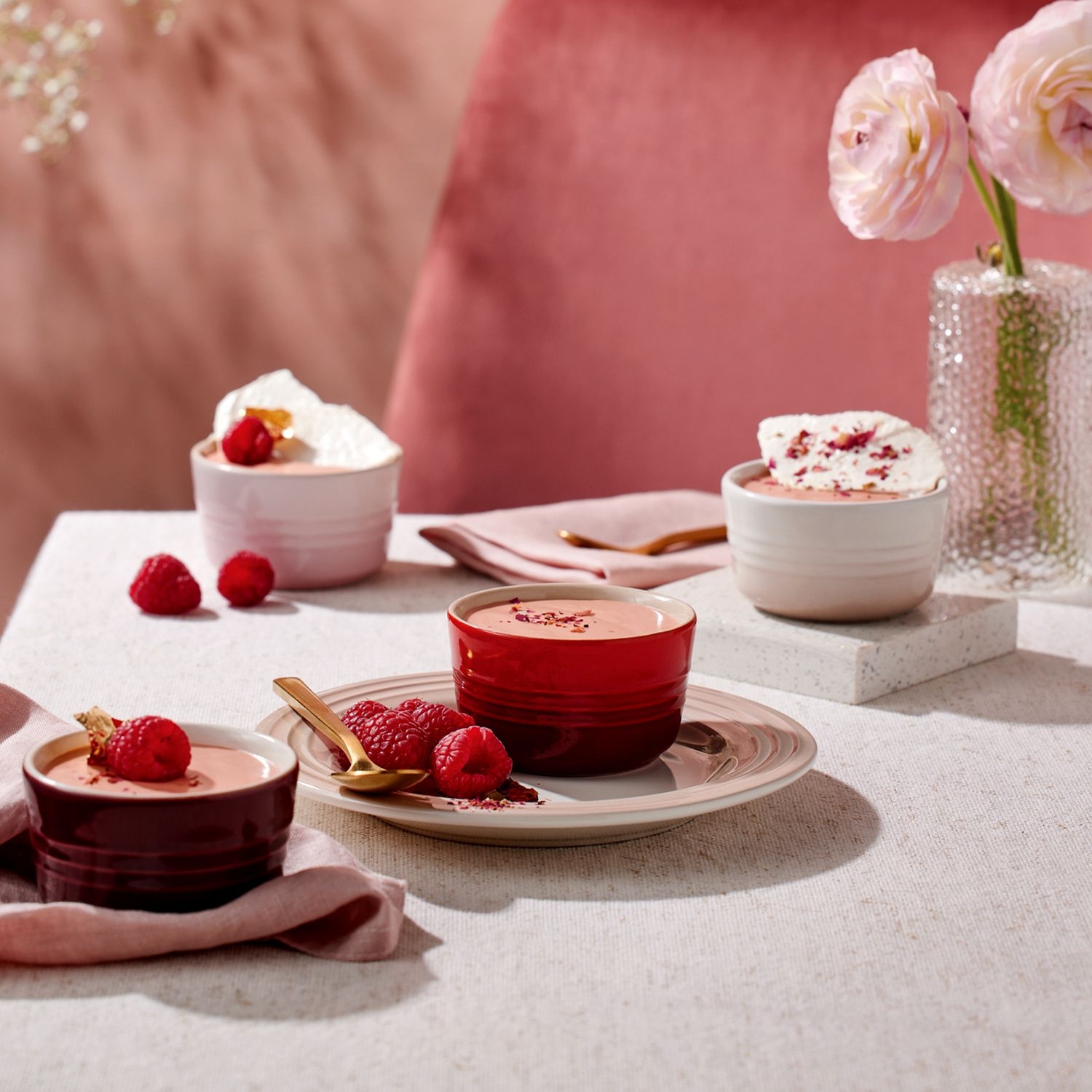 Le Creuset - Set of 4 Mini Ramekins - Petits Fours Le Creuset - Set of 4 Mini Ramekins - Petits Fours