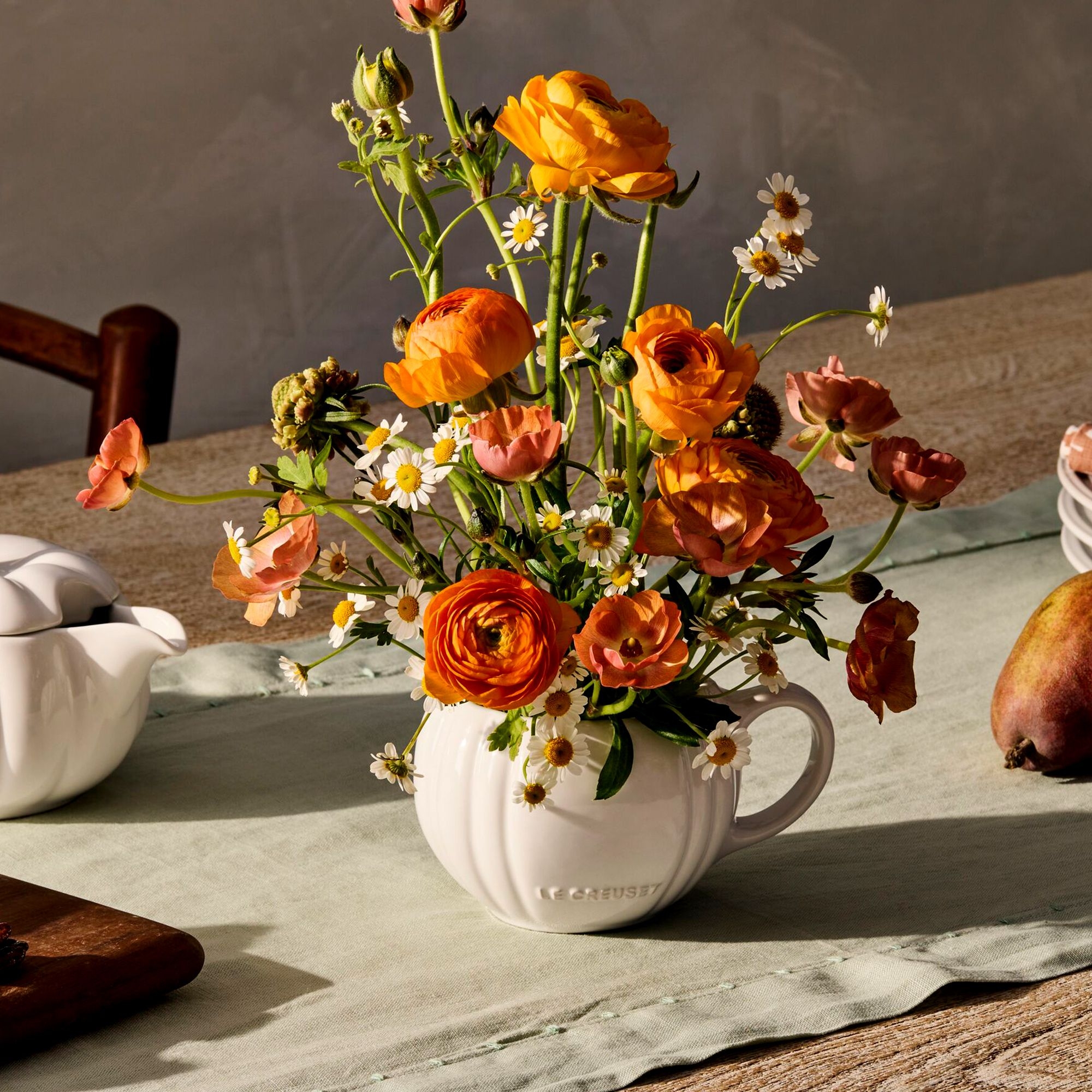 Le Creuset - Pumpkin Mug with lid 400 ml - Ofenrot