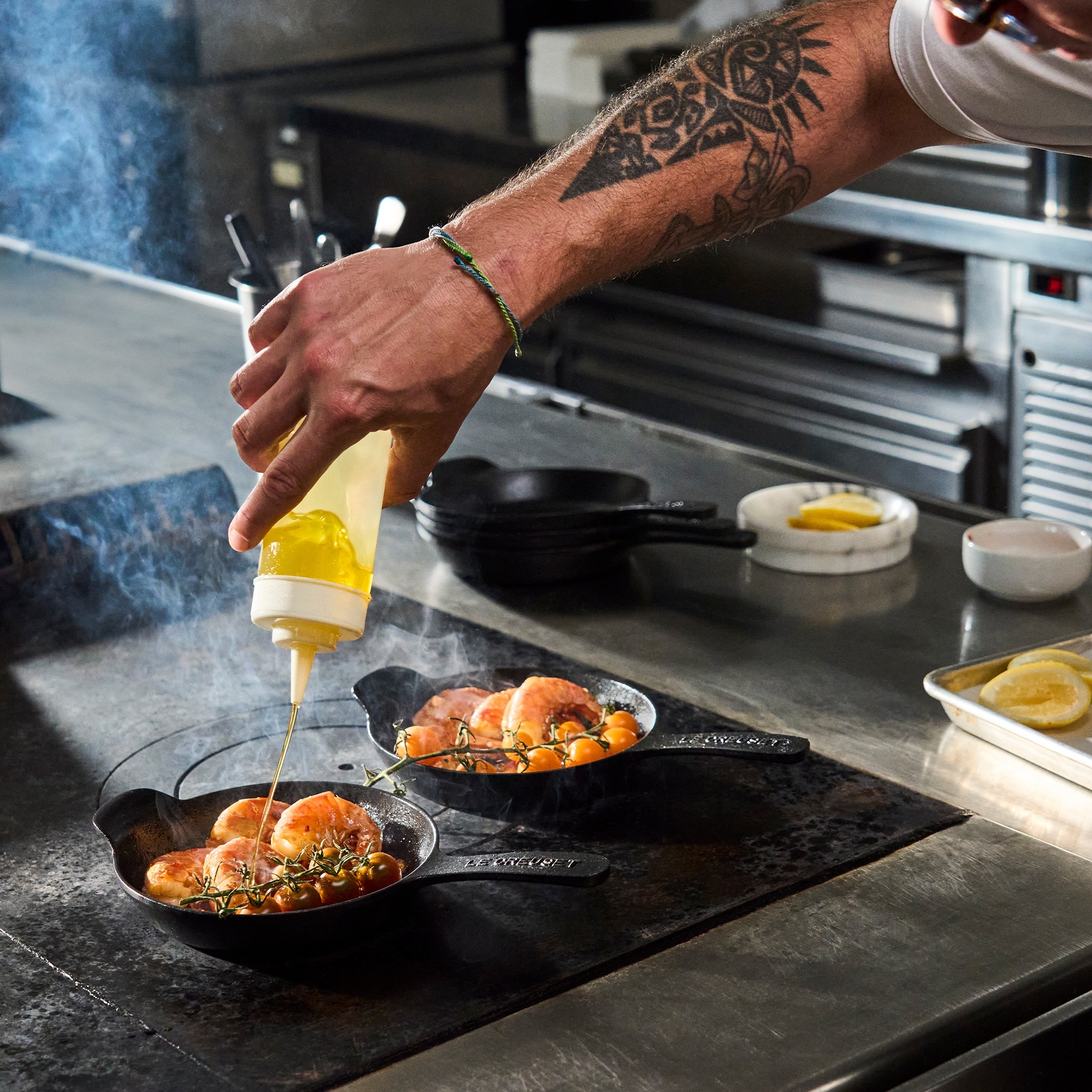 Le Creuset - Mini serving pan set of 4 - Black matt - Gourmand Collection Le Creuset - Mini serving pan set of 4 - Black matt - Gourmand Collection