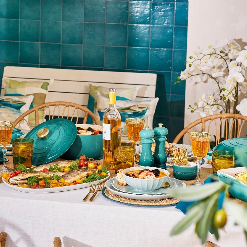 Le Creuset - Stapelbare Förmchen - Bleu Riviera