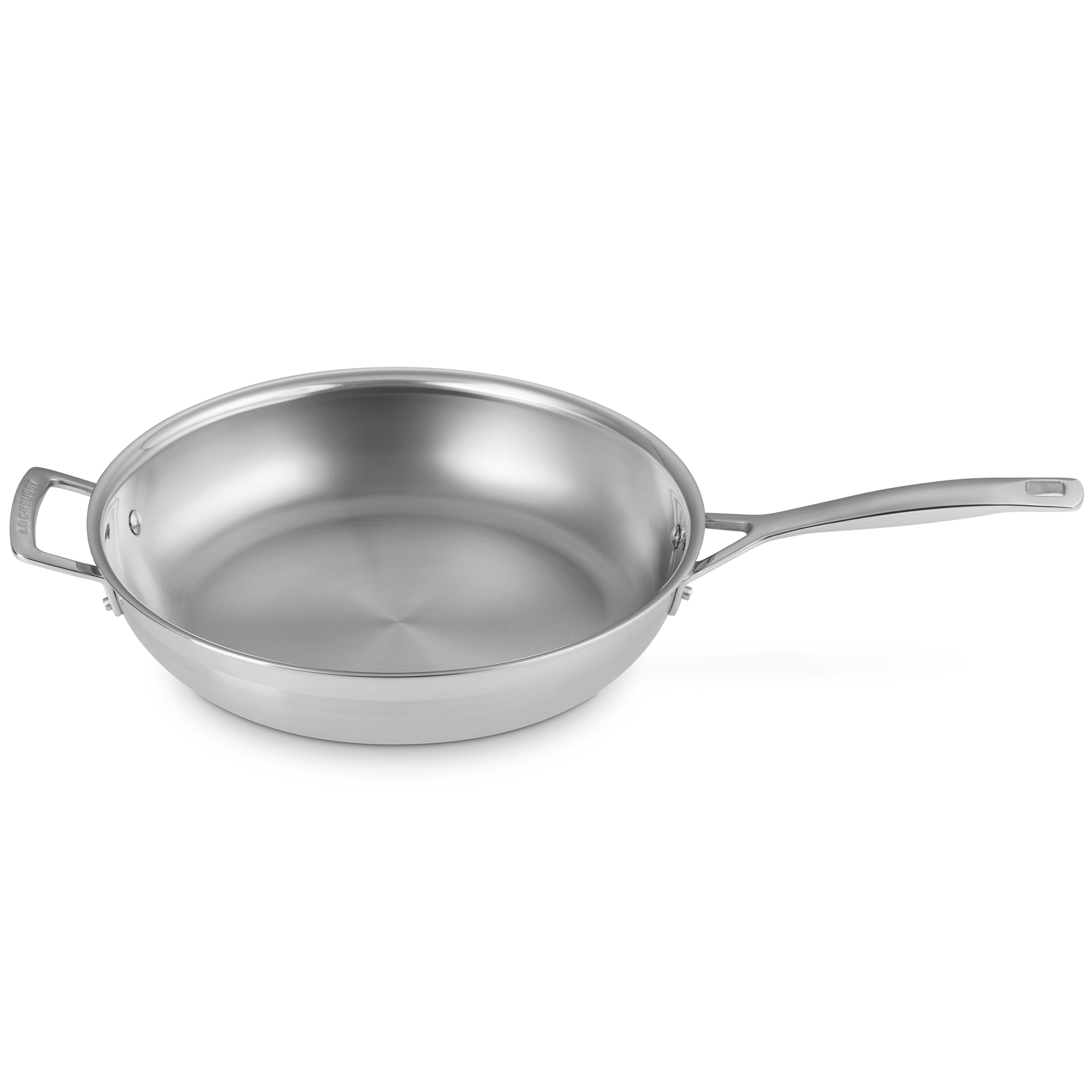 Le Creuset - 3-ply frying pan, uncoated - with counter handle - 30 cm Le Creuset - 3-ply frying pan, uncoated - with counter handle - 30 cm