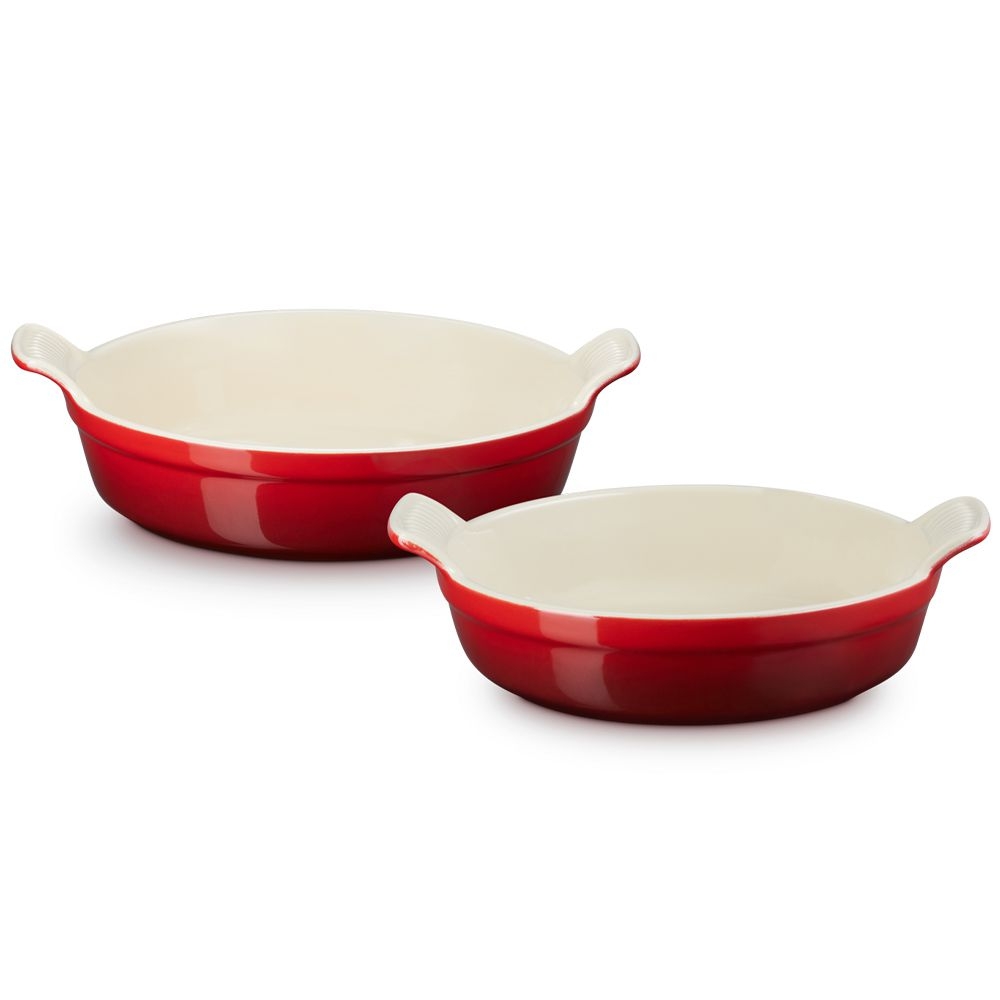 Le Creuset - Round Baking Dish Tradition Set of 2 - Stoneware Le Creuset - Round Baking Dish Tradition Set of 2 - Stoneware