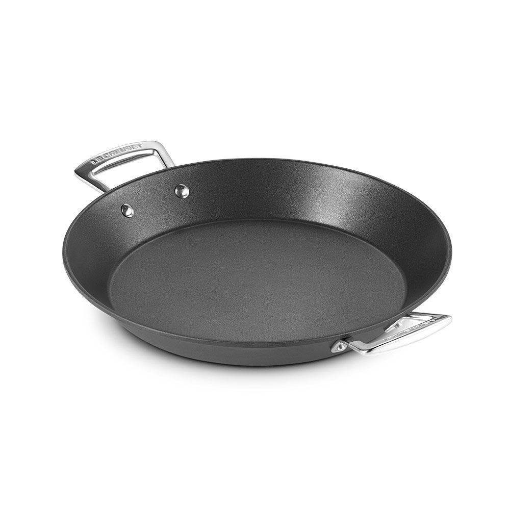 Le Creuset - Aluminium Paella Pfanne 32 cm - Antihaft - Für eine authentische und echte Paella wie in Spanien.