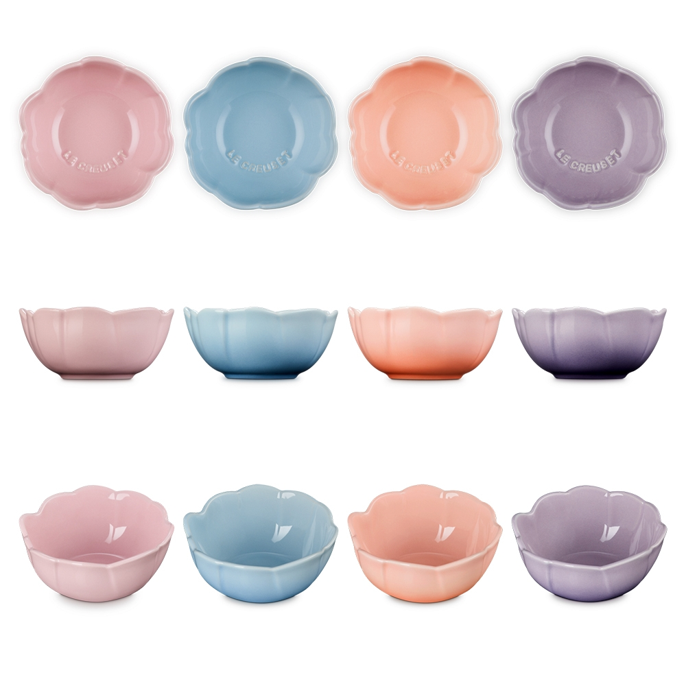 Le Creuset - Set of 4 Flower Bowls | Pastell Pink
