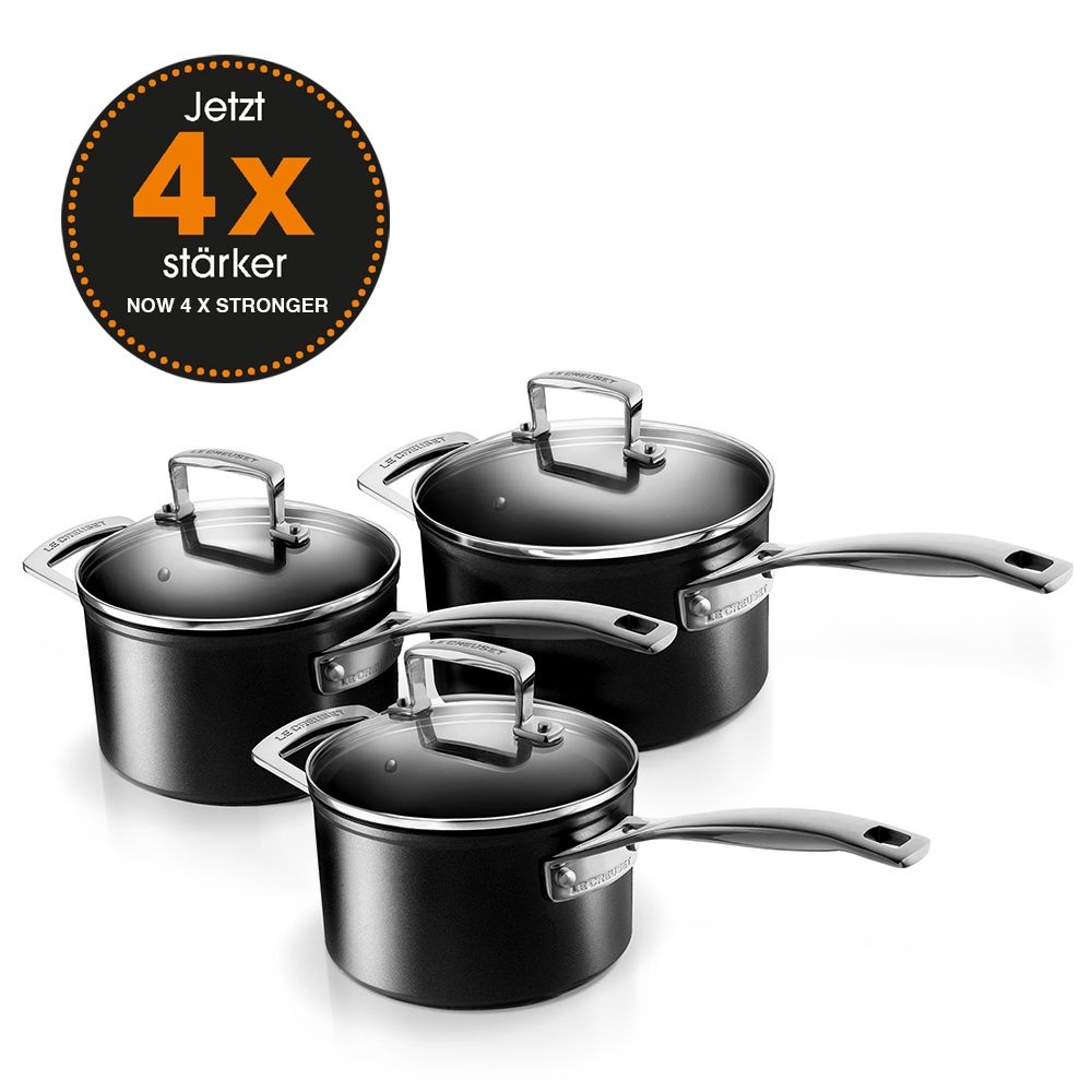 Le Creuset - Aluminium Profitopfset 3-teilig - Antihaft Le Creuset - Aluminium Profitopfset 3-teilig - Antihaft