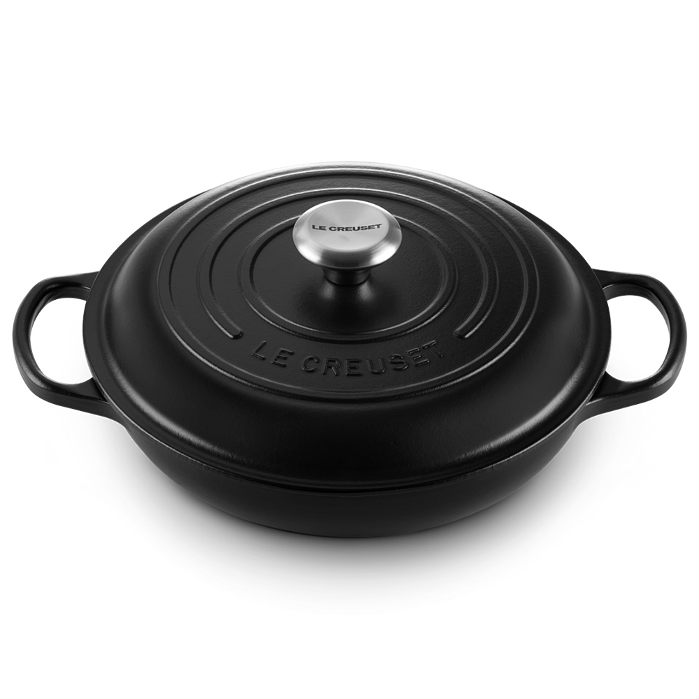 Le Creuset - Signature Gourmet-Profitopf 30 cm - Innen Schwarz Le Creuset - Signature Gourmet-Profitopf 30 cm - Innen Schwarz