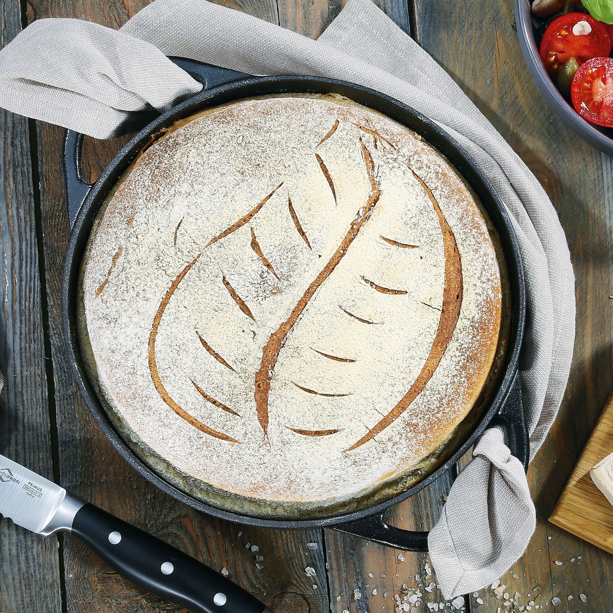 Küchenprofi - PROVENCE - runder Bratentopf - schwarz - 20 cm