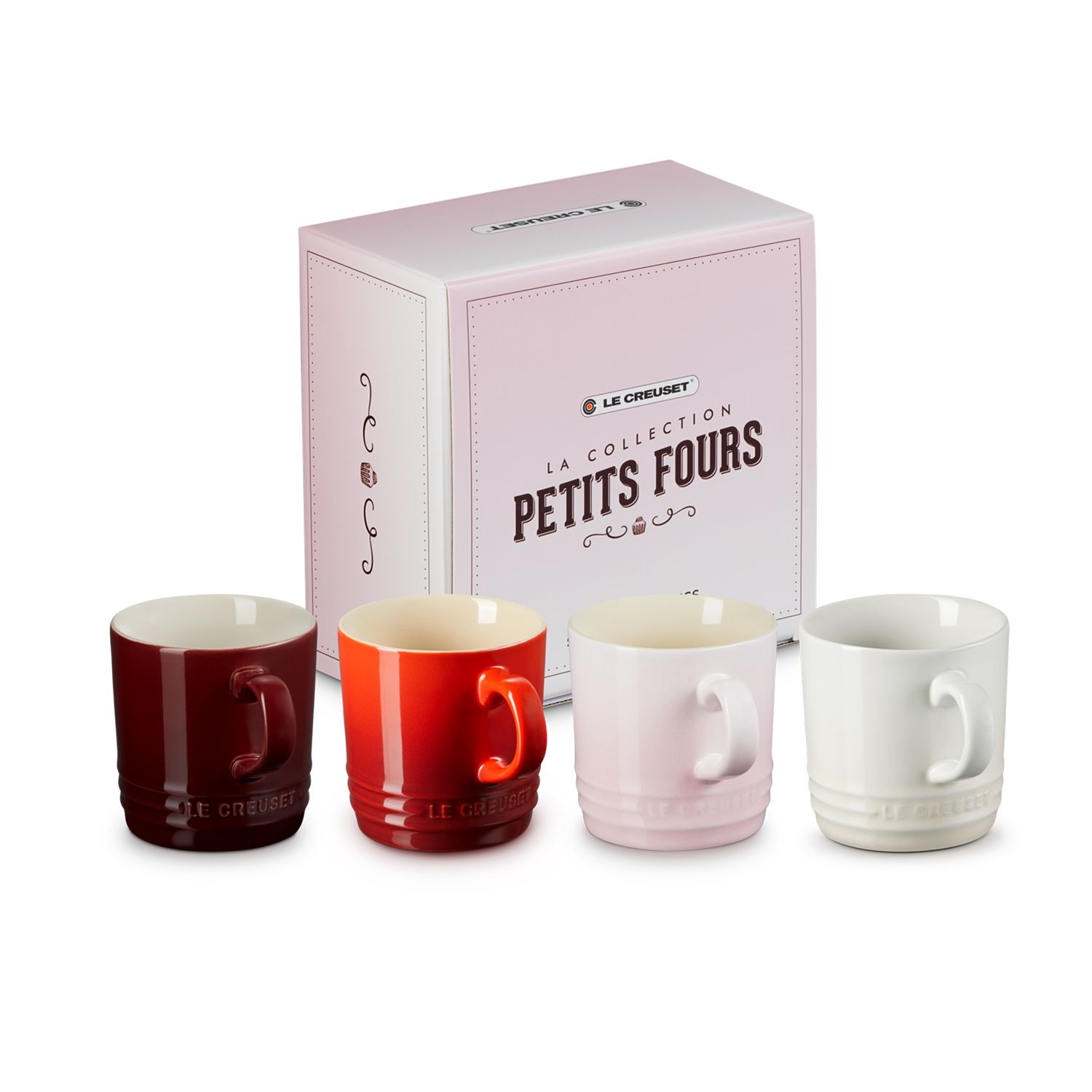 Le Creuset - Set of 4 Mug 200 ml - Petits Fours Le Creuset - Set of 4 Mug 200 ml - Petits Fours