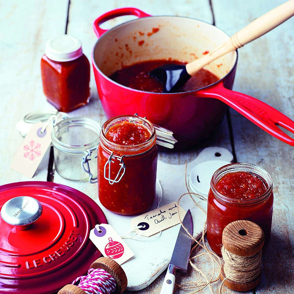 Le Creuset - Stielkasserolle 16 cm - 1,5 L  - Ofenrot Le Creuset - Stielkasserolle 16 cm - 1,5 L  - Ofenrot